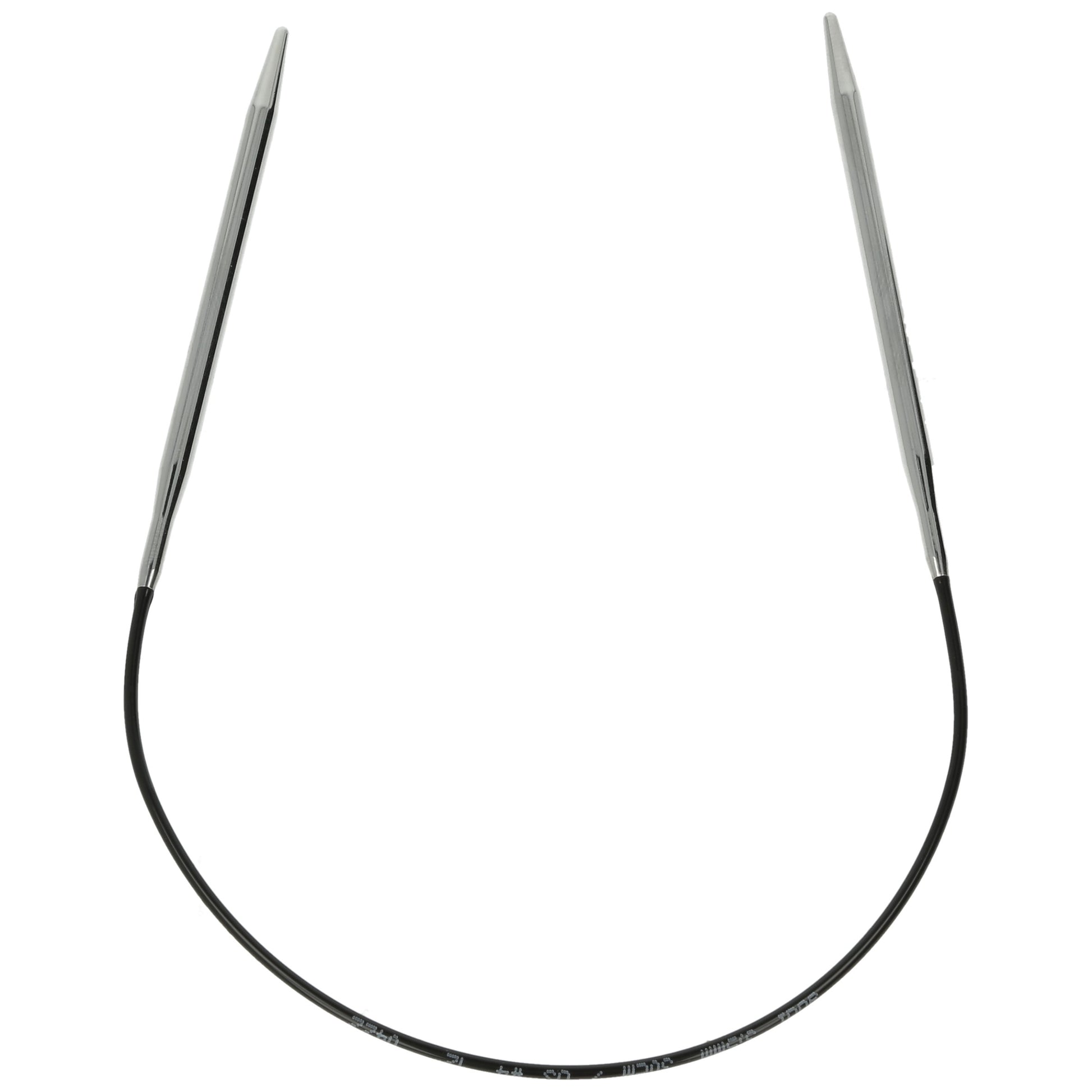 Aiguilles à tricoter circulaires en bronze blanc - Black Edition