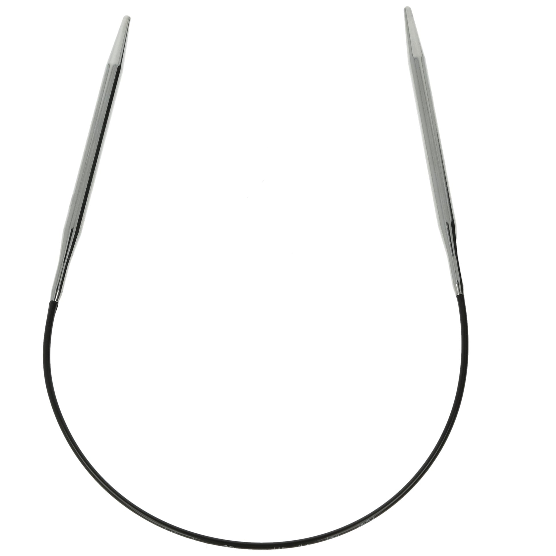Aiguilles à tricoter circulaires en bronze blanc - Black Edition