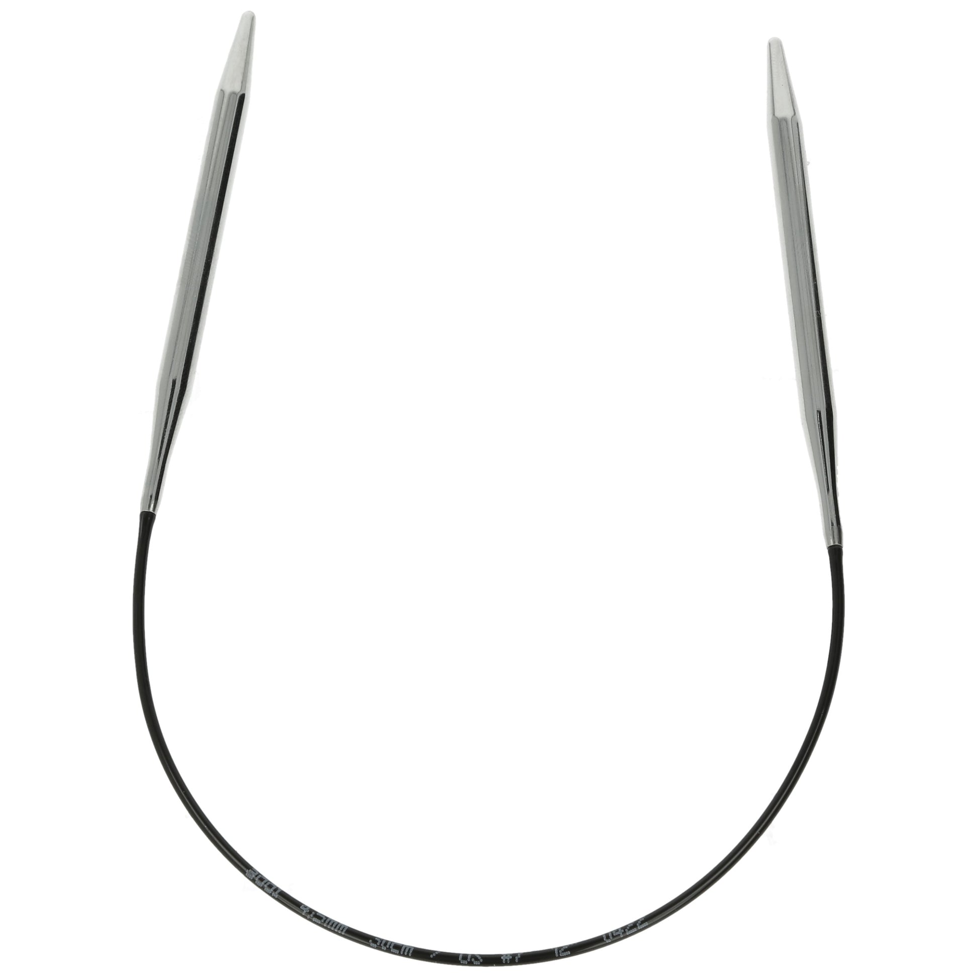 Aiguilles à tricoter circulaires en bronze blanc - Black Edition