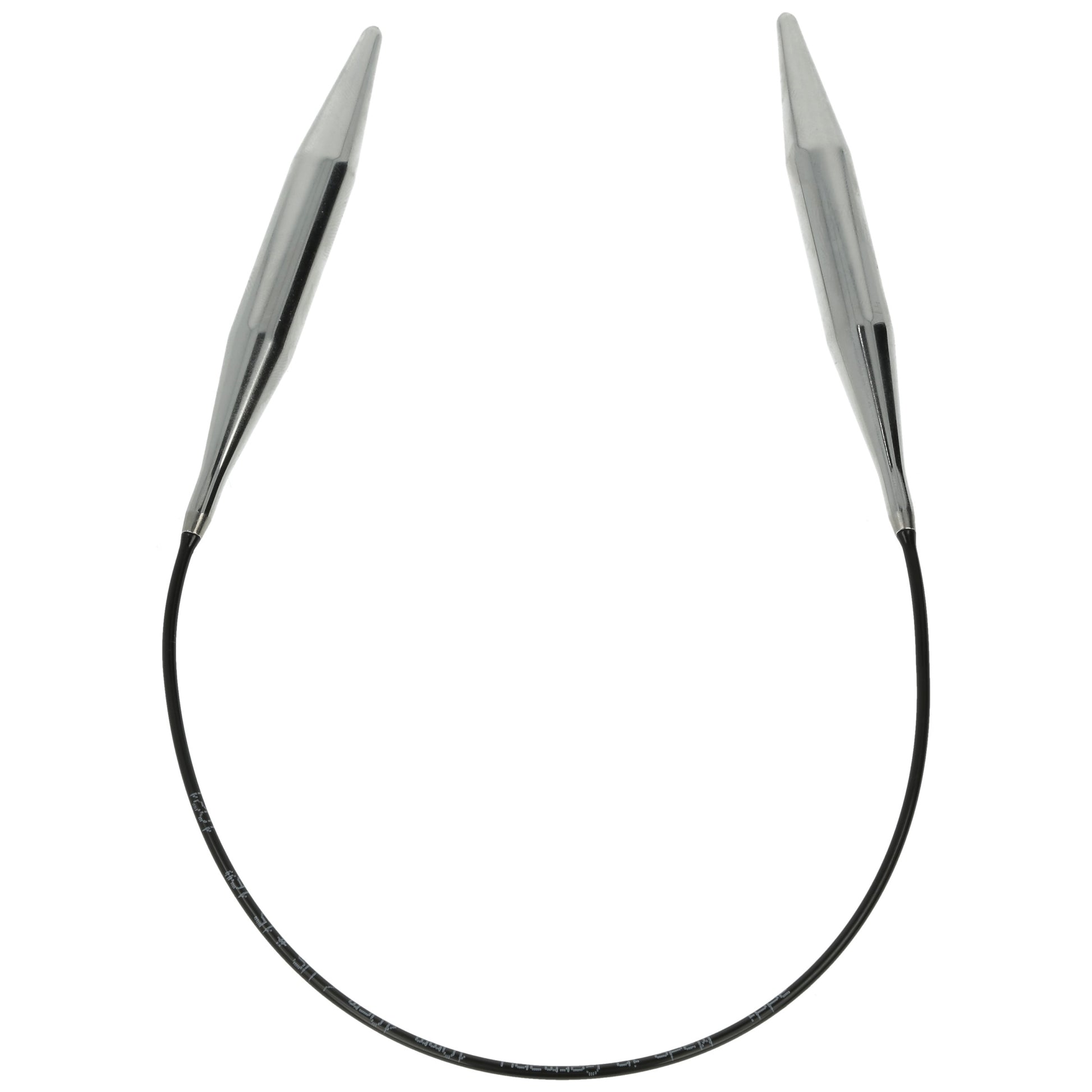 Aiguilles à tricoter circulaires en bronze blanc - Black Edition