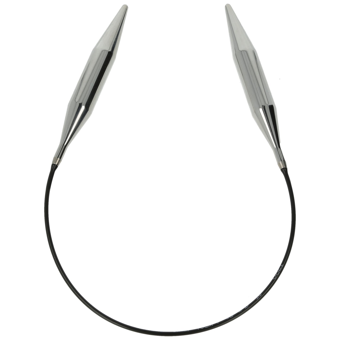 Aiguilles à tricoter circulaires en bronze blanc - Black Edition