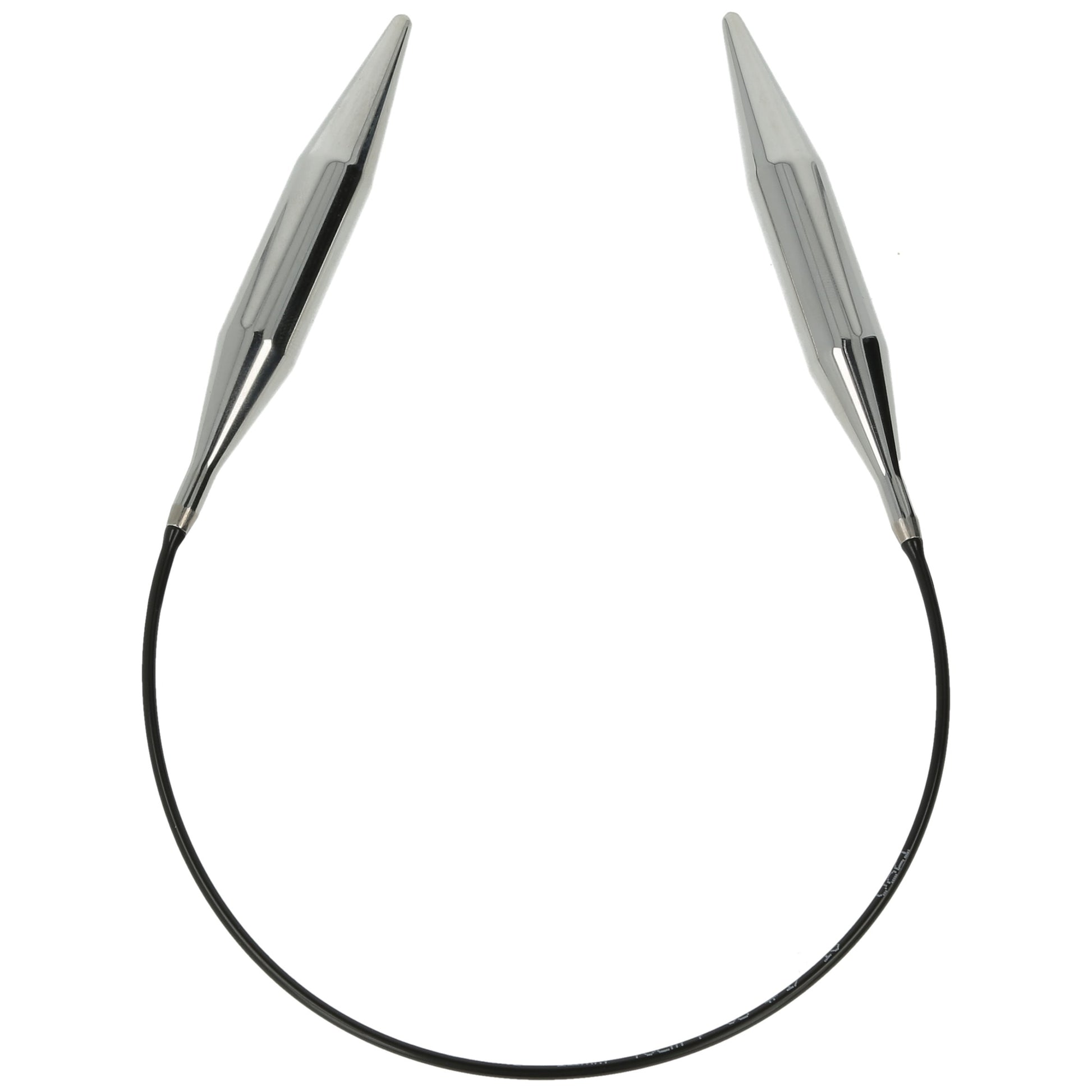 Aiguilles à tricoter circulaires en bronze blanc - Black Edition