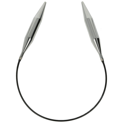 Aiguilles à tricoter circulaires en bronze blanc - Black Edition