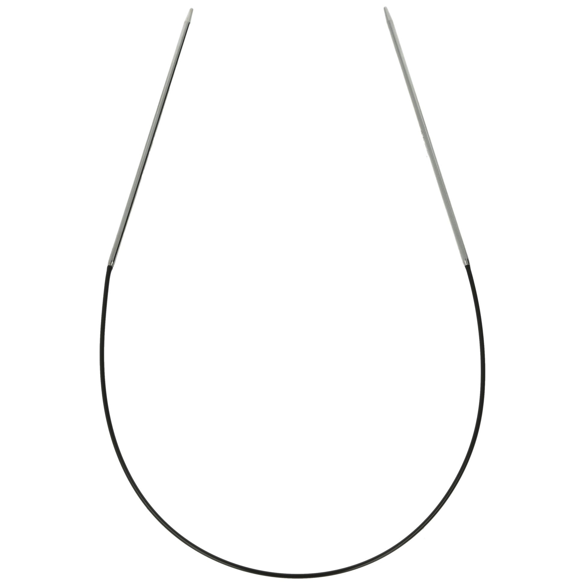Aiguilles à tricoter circulaires en bronze blanc - Black Edition