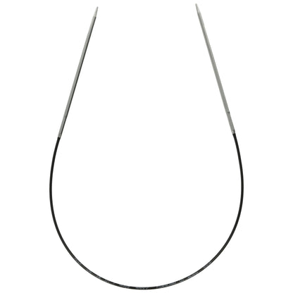 Aiguilles à tricoter circulaires en bronze blanc - Black Edition