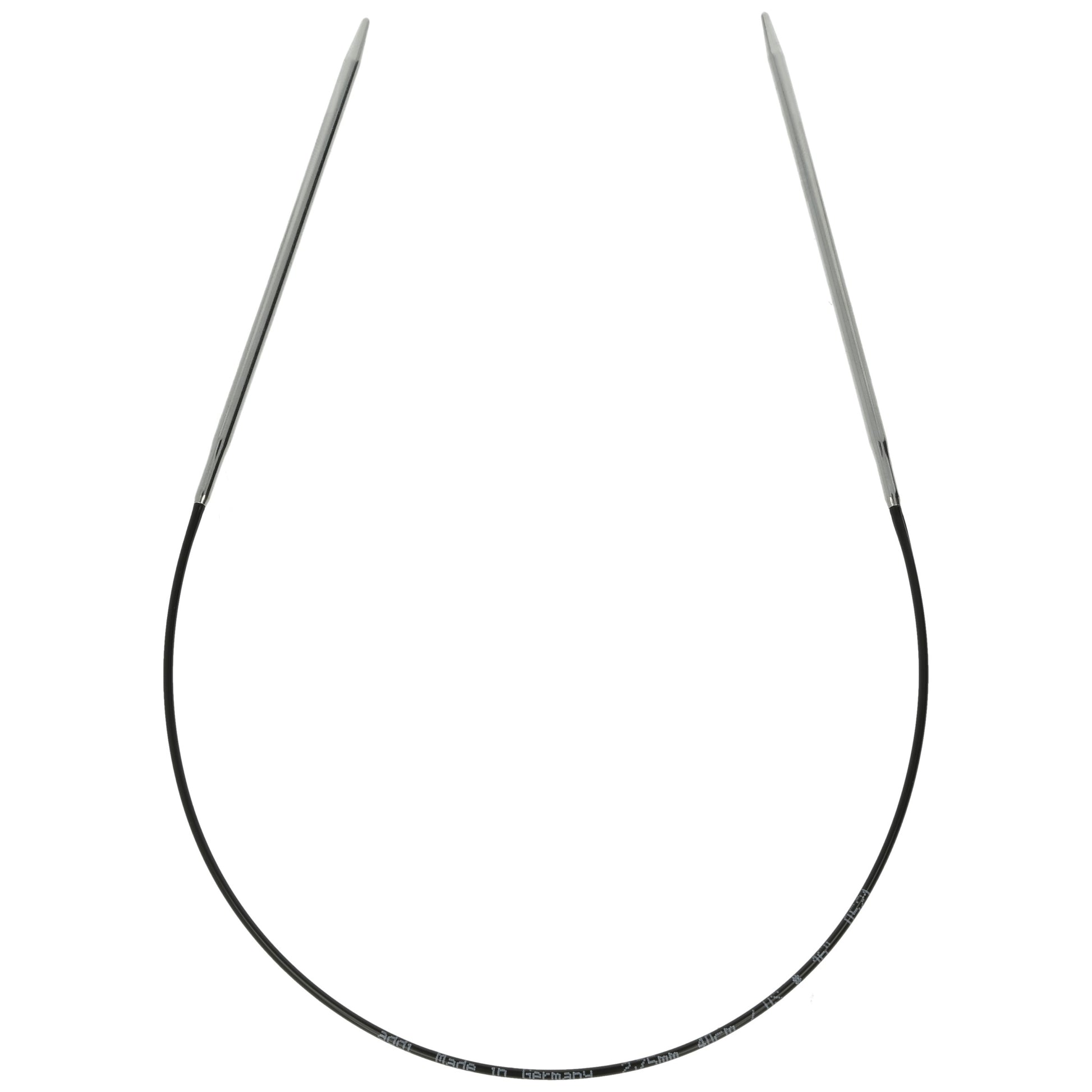 Aiguilles à tricoter circulaires en bronze blanc - Black Edition