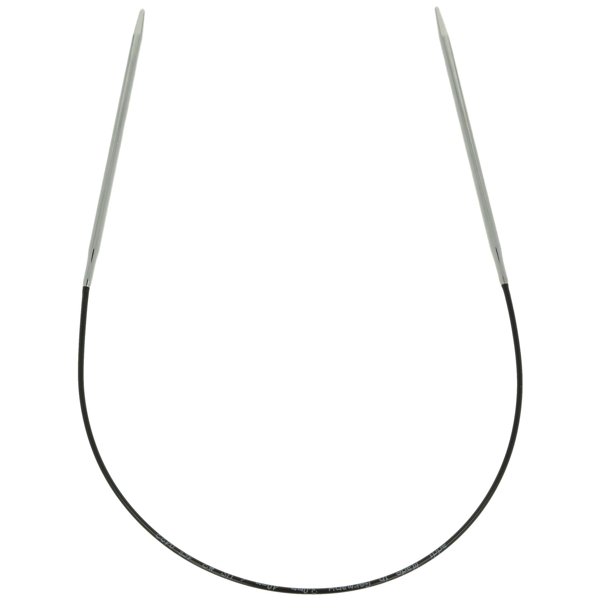 Aiguilles à tricoter circulaires en bronze blanc - Black Edition