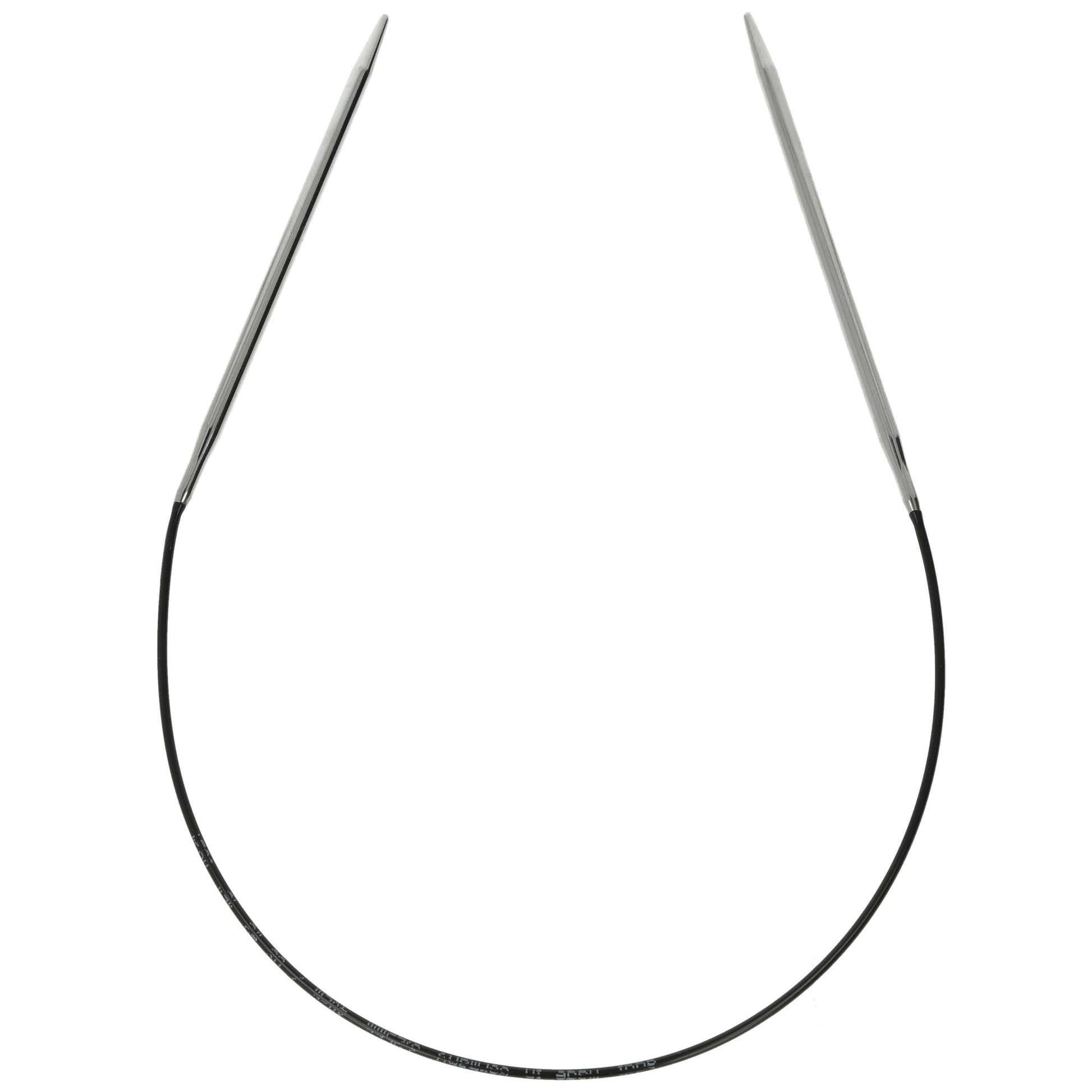 Aiguilles à tricoter circulaires en bronze blanc - Black Edition