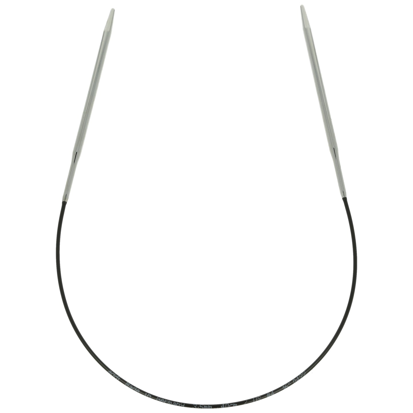 Aiguilles à tricoter circulaires en bronze blanc - Black Edition