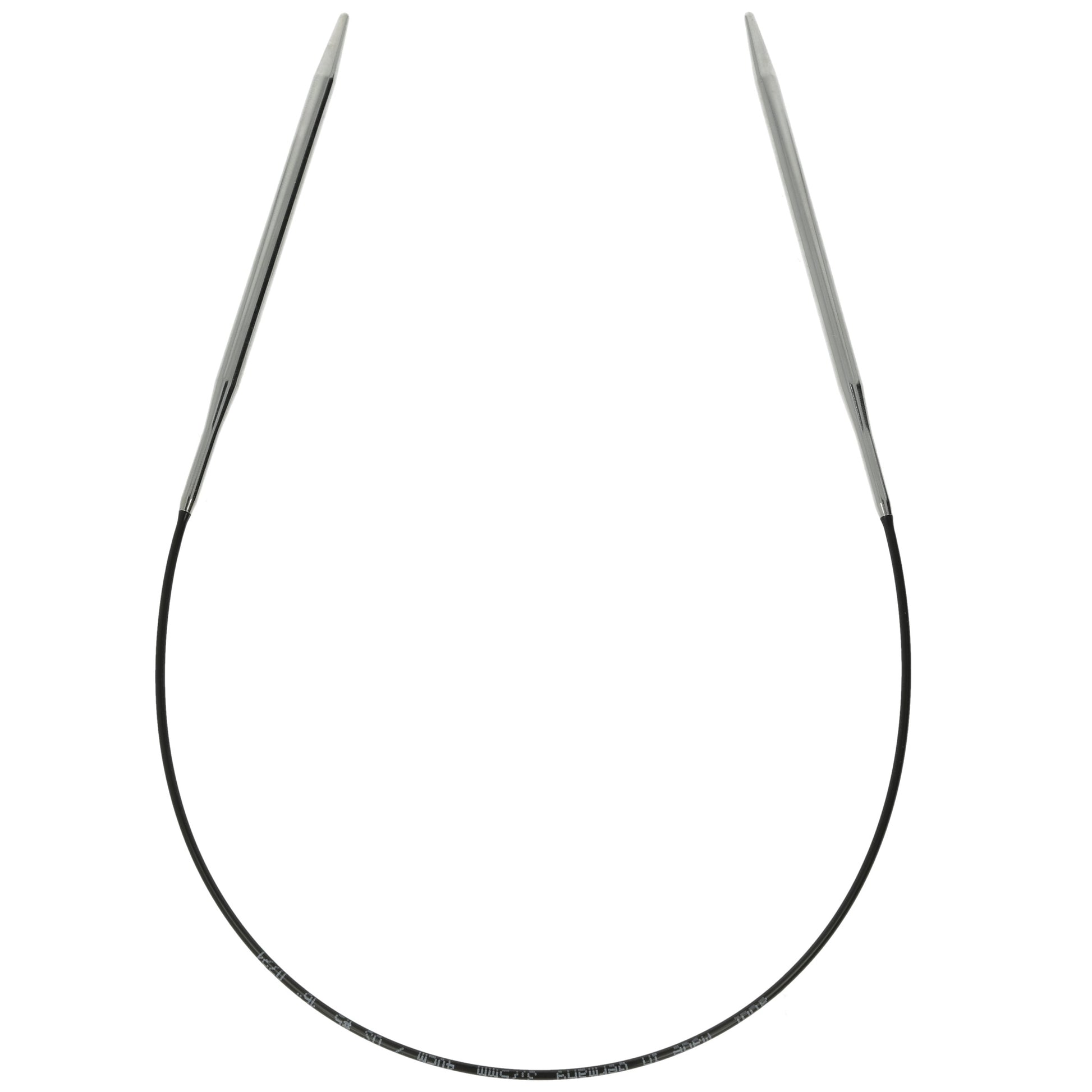 Aiguilles à tricoter circulaires en bronze blanc - Black Edition