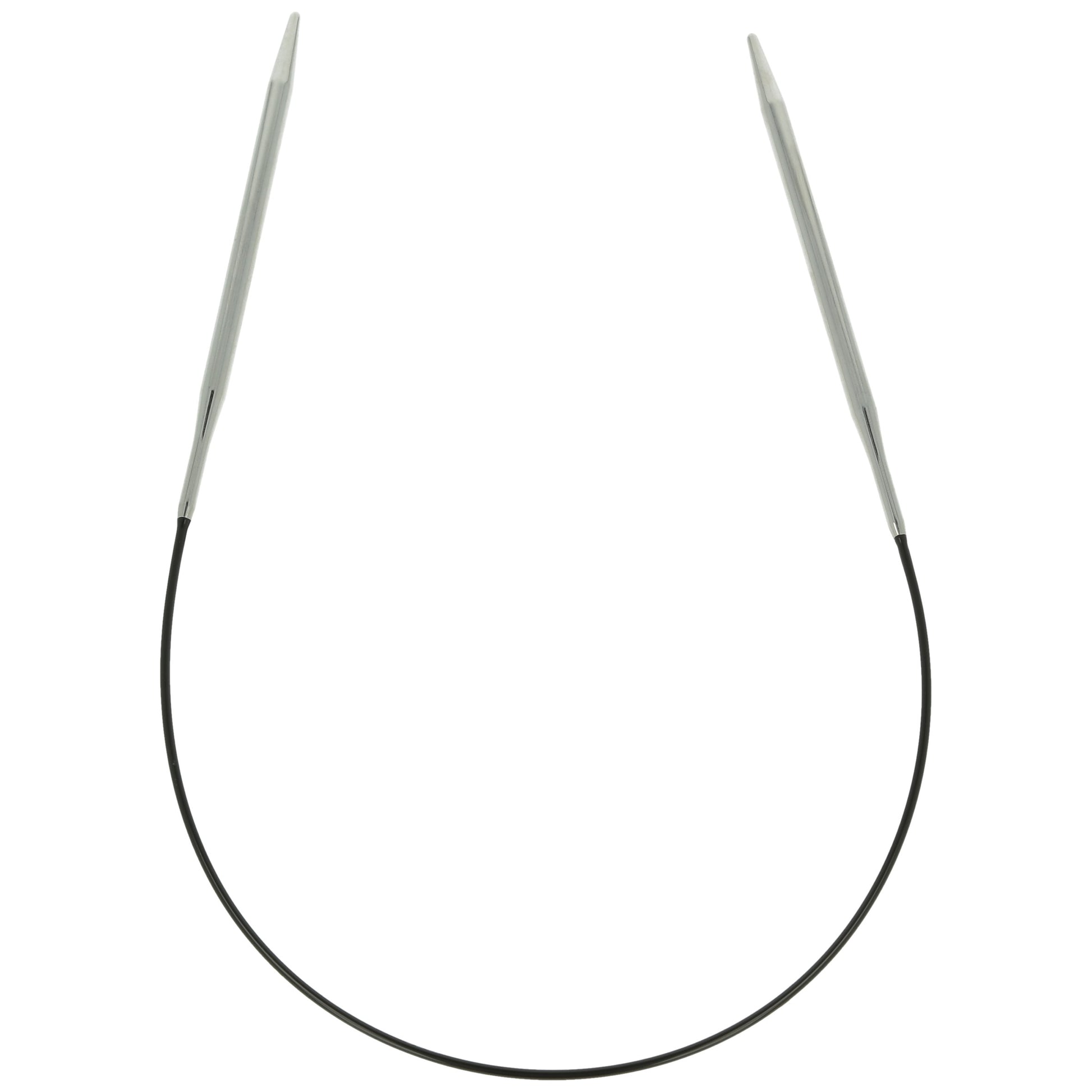 Aiguilles à tricoter circulaires en bronze blanc - Black Edition