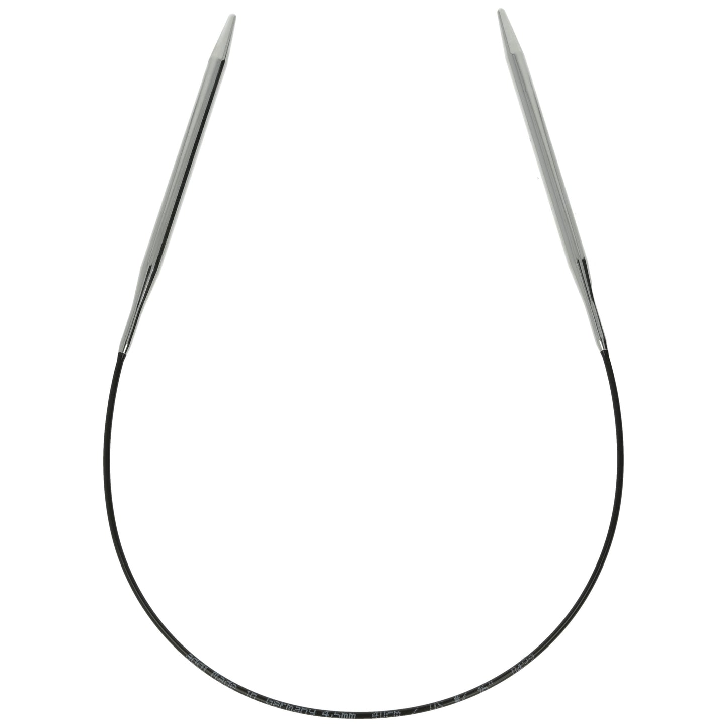 Aiguilles à tricoter circulaires en bronze blanc - Black Edition