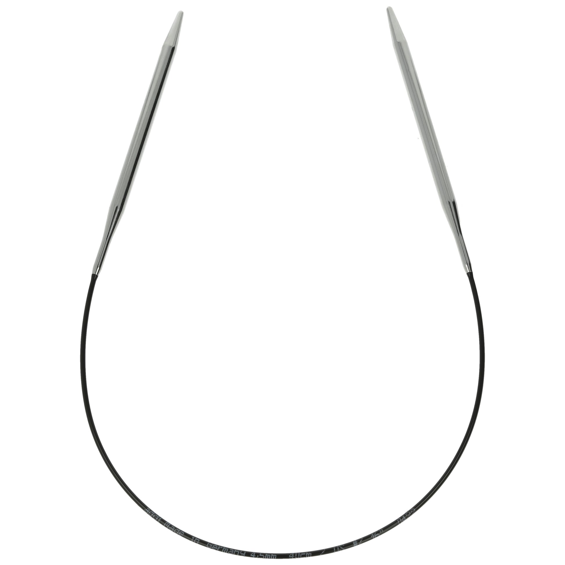 Aiguilles à tricoter circulaires en bronze blanc - Black Edition