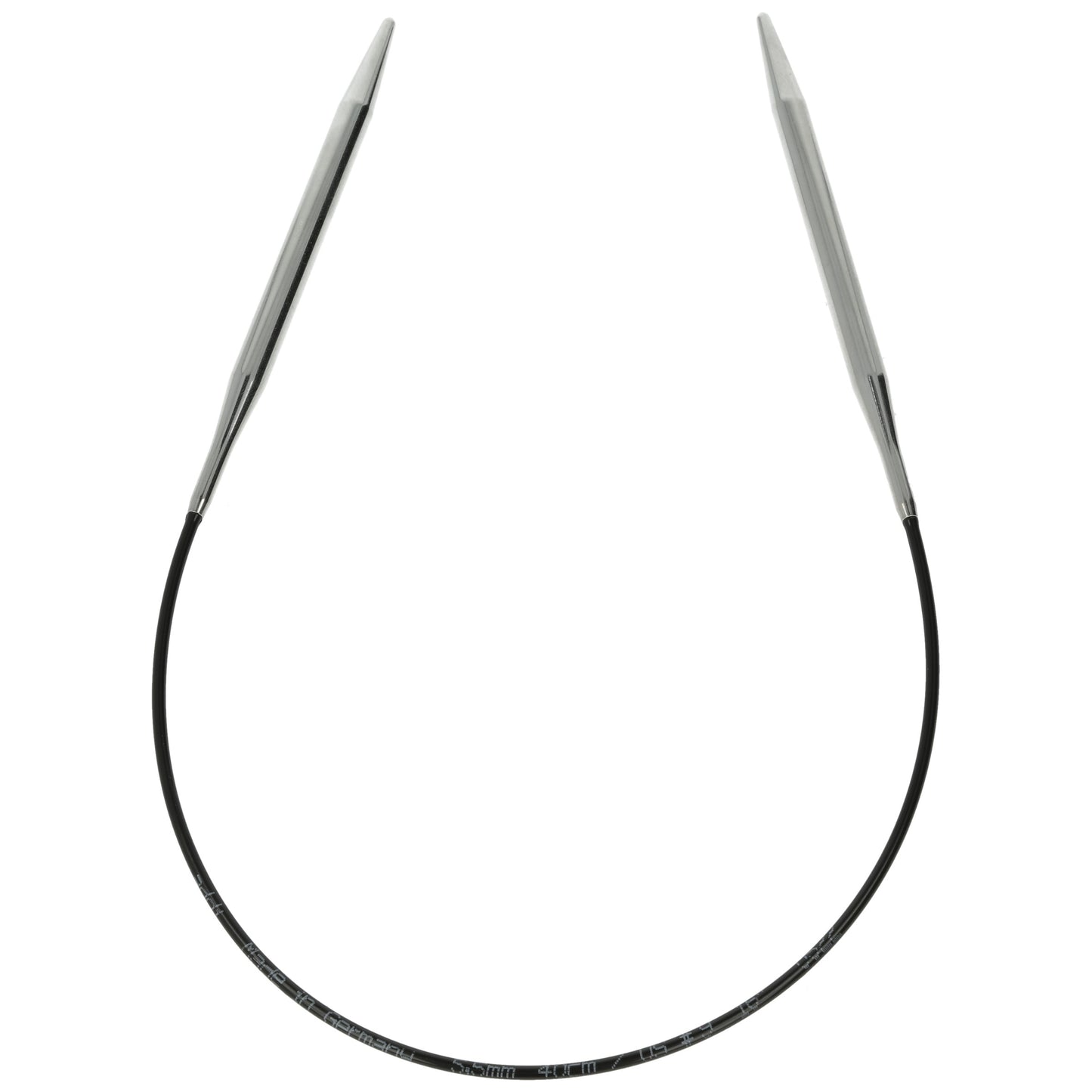 Aiguilles à tricoter circulaires en bronze blanc - Black Edition