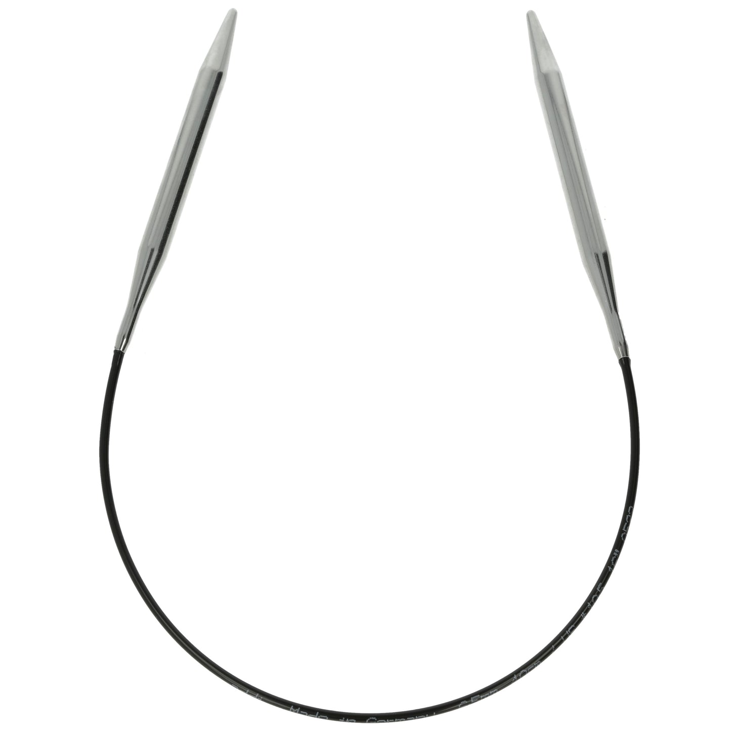 Aiguilles à tricoter circulaires en bronze blanc - Black Edition