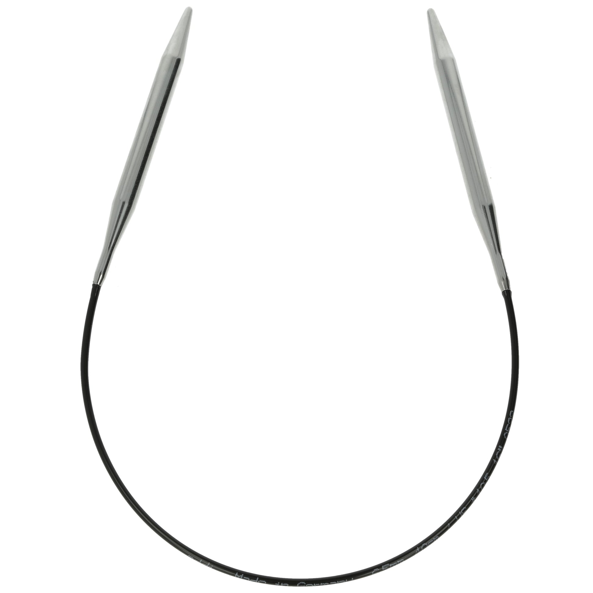 Aiguilles à tricoter circulaires en bronze blanc - Black Edition