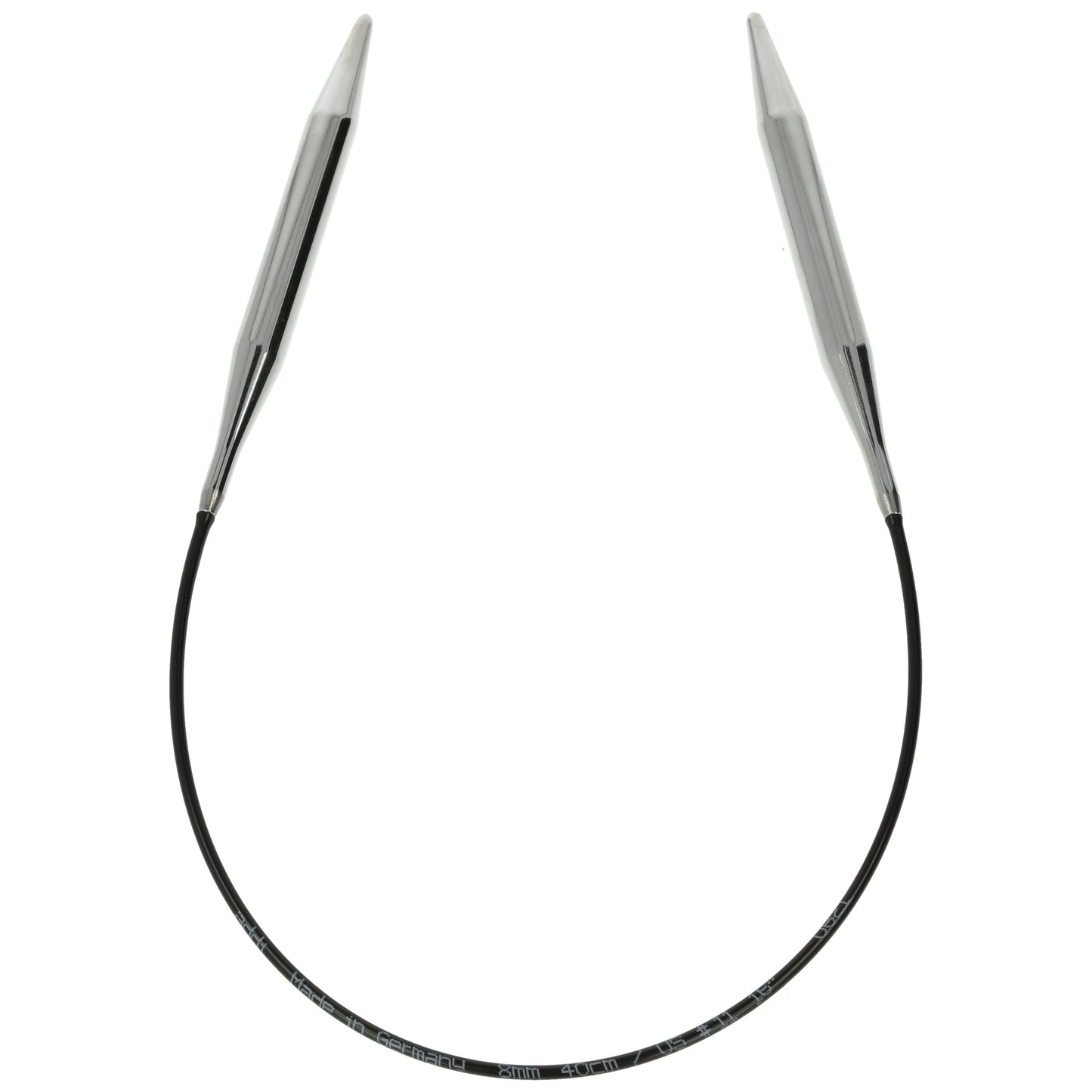 Aiguilles à tricoter circulaires en bronze blanc - Black Edition