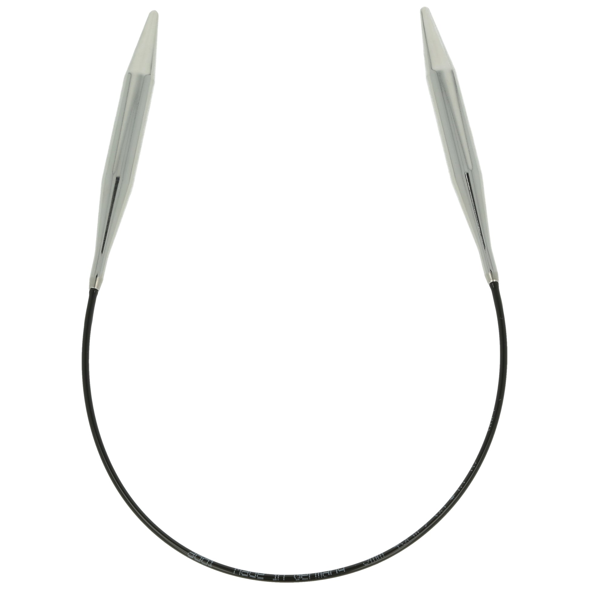 Aiguilles à tricoter circulaires en bronze blanc - Black Edition