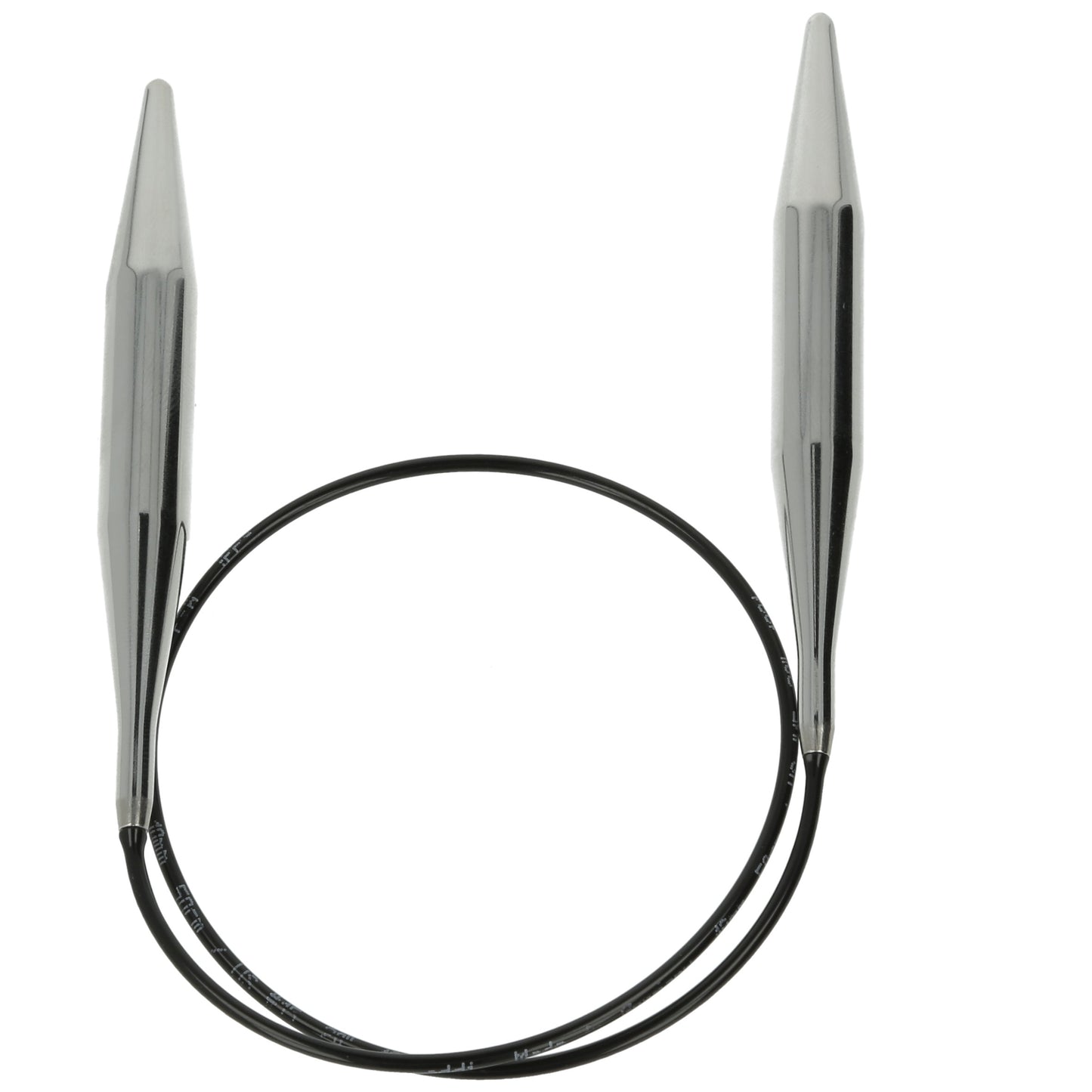 Aiguilles à tricoter circulaires en bronze blanc - Black Edition