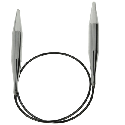 Aiguilles à tricoter circulaires en bronze blanc - Black Edition