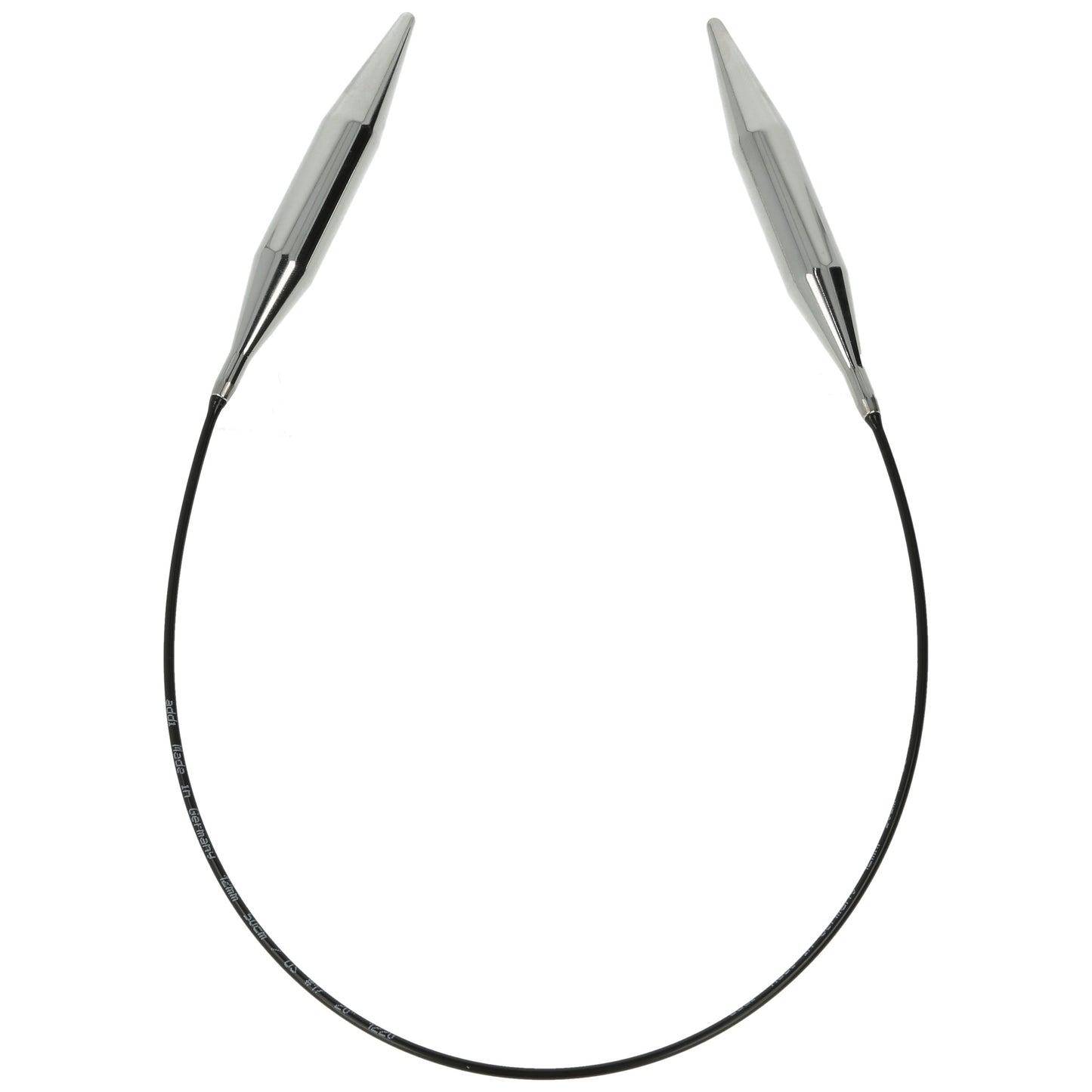 Aiguilles à tricoter circulaires en bronze blanc - Black Edition