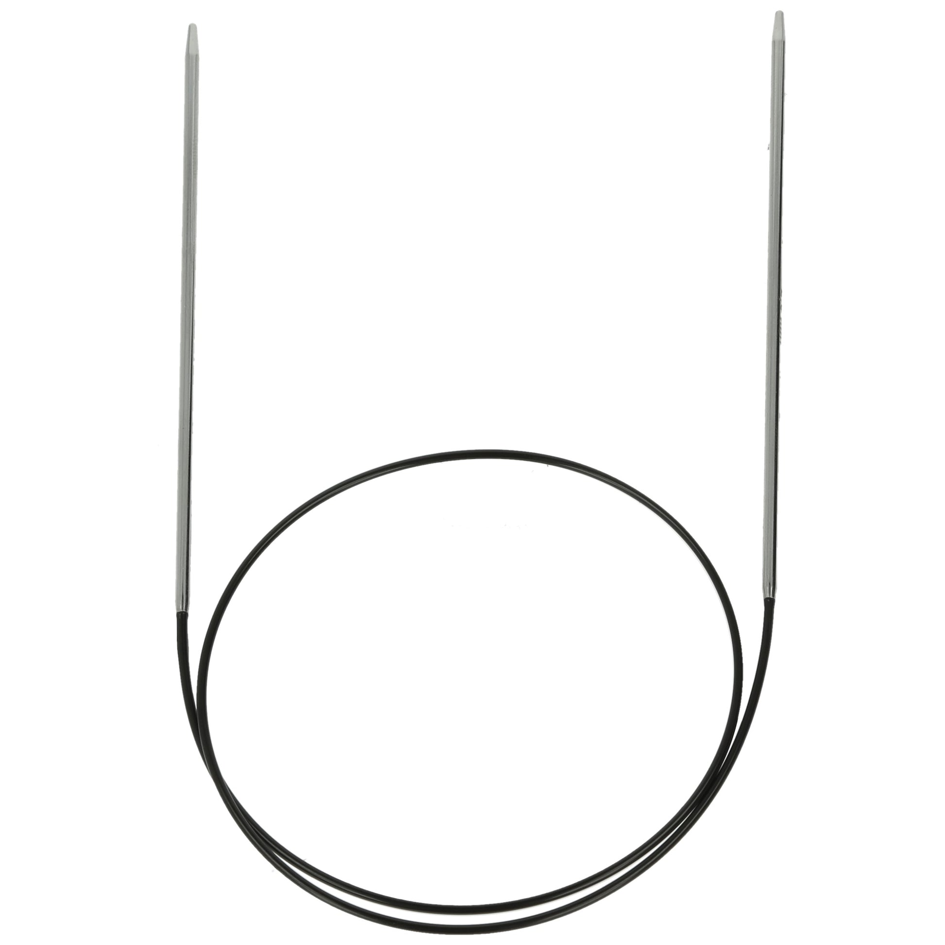 Aiguilles à tricoter circulaires en bronze blanc - Black Edition