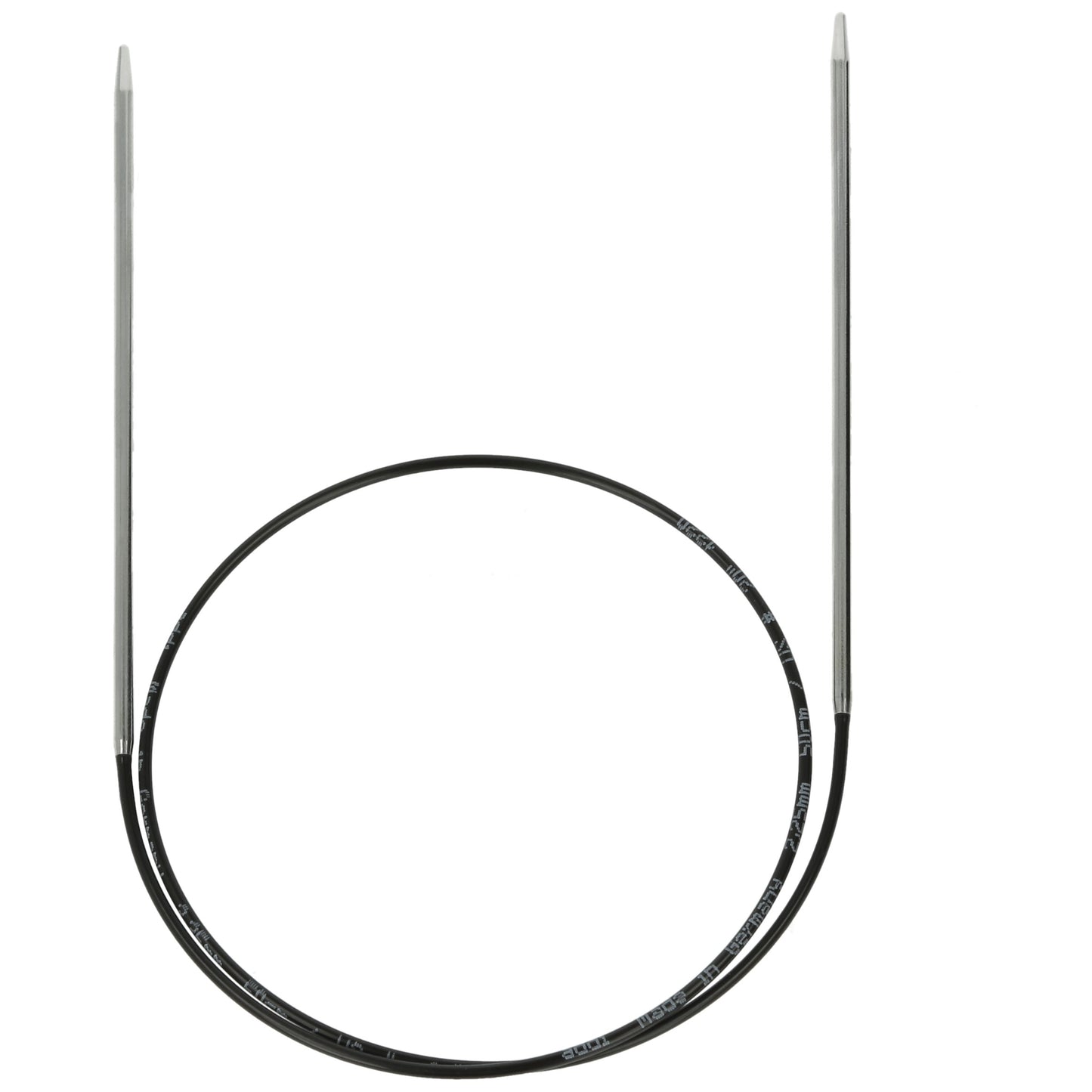 Aiguilles à tricoter circulaires en bronze blanc - Black Edition
