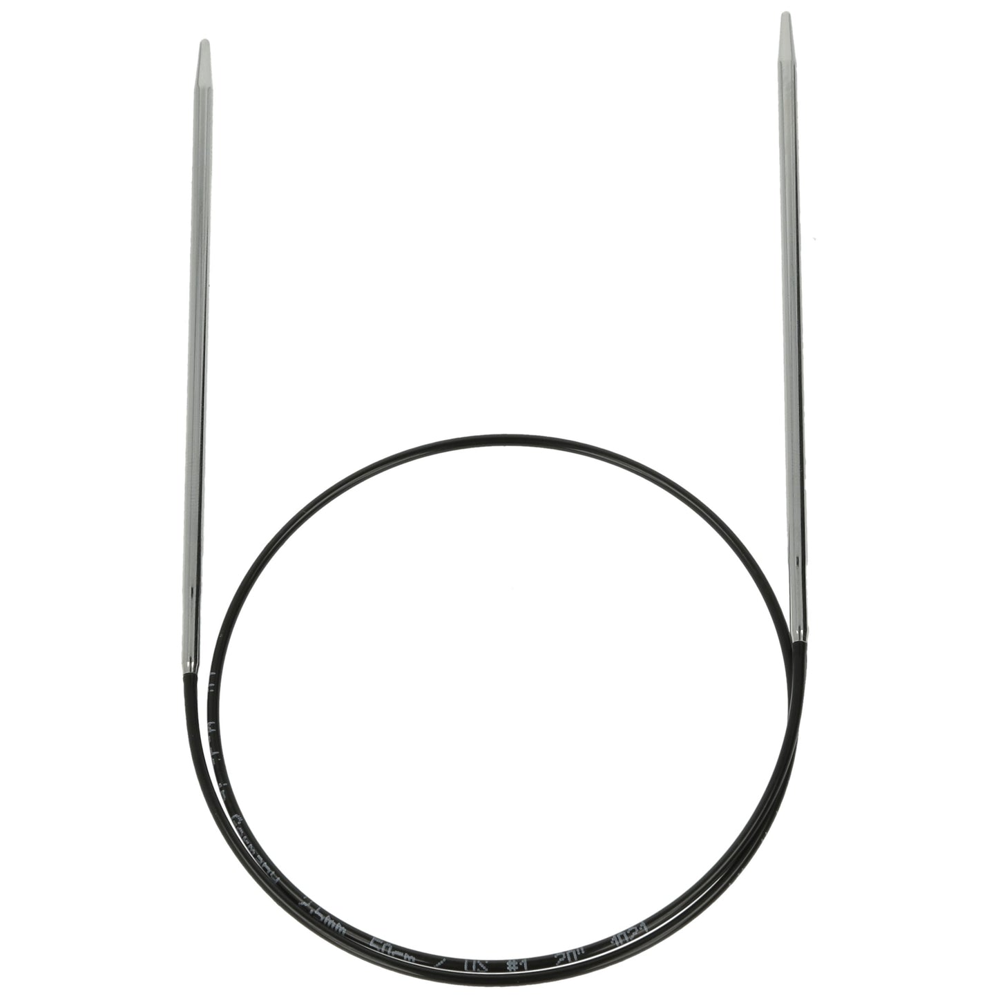Aiguilles à tricoter circulaires en bronze blanc - Black Edition