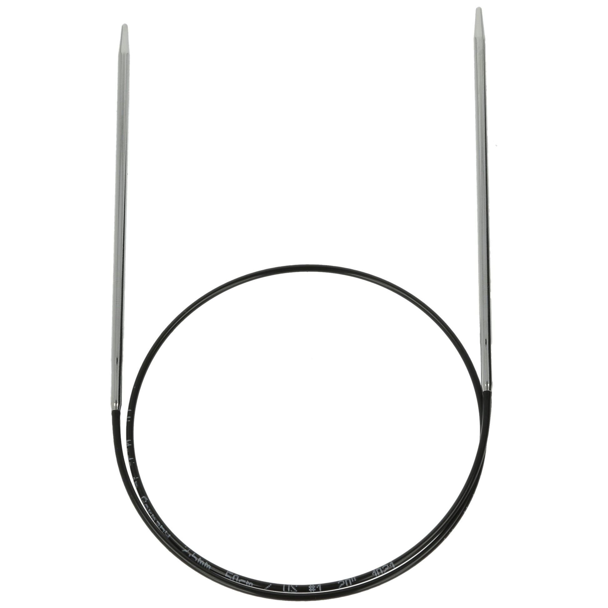Aiguilles à tricoter circulaires en bronze blanc - Black Edition