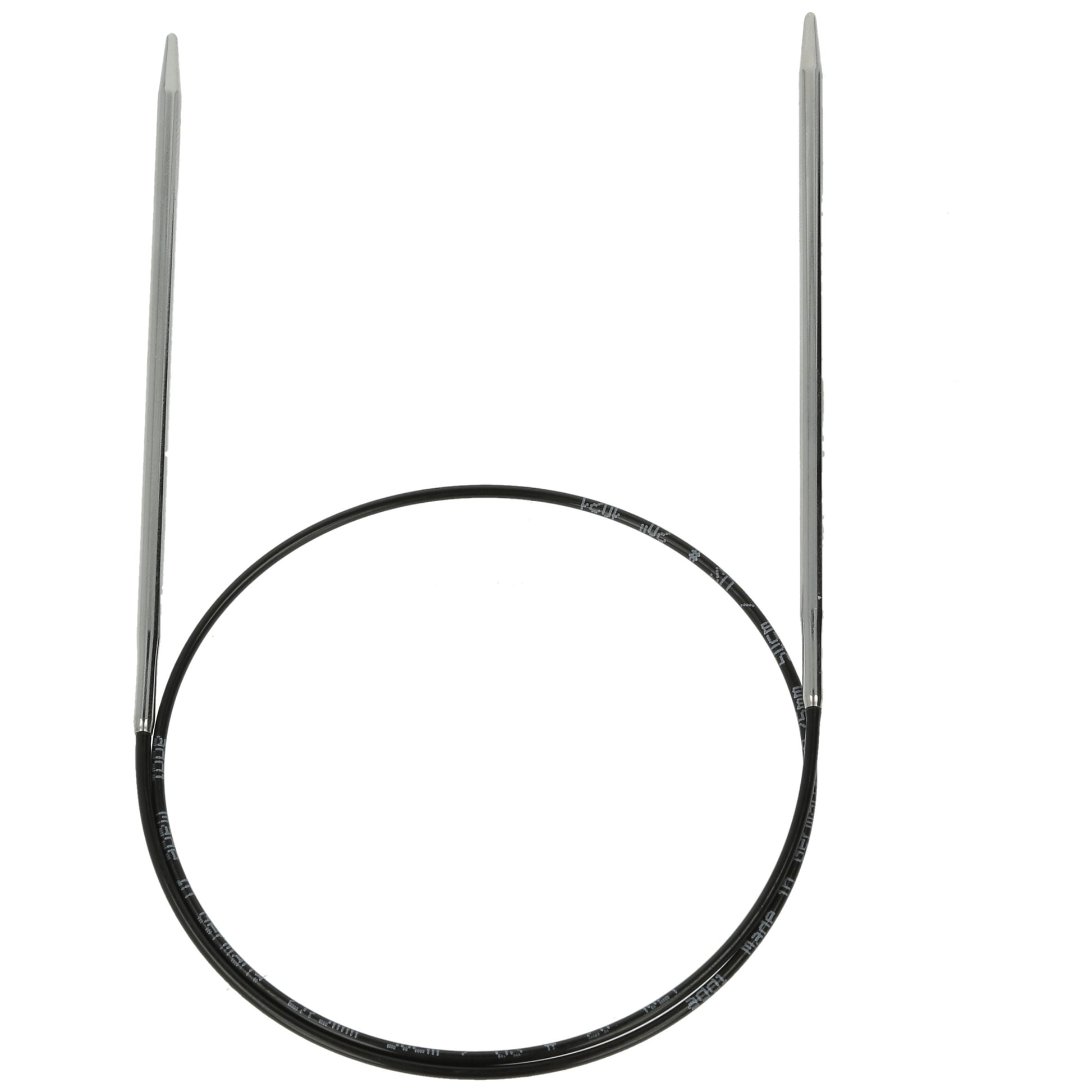 Aiguilles à tricoter circulaires en bronze blanc - Black Edition