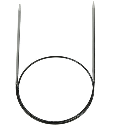 Aiguilles à tricoter circulaires en bronze blanc - Black Edition