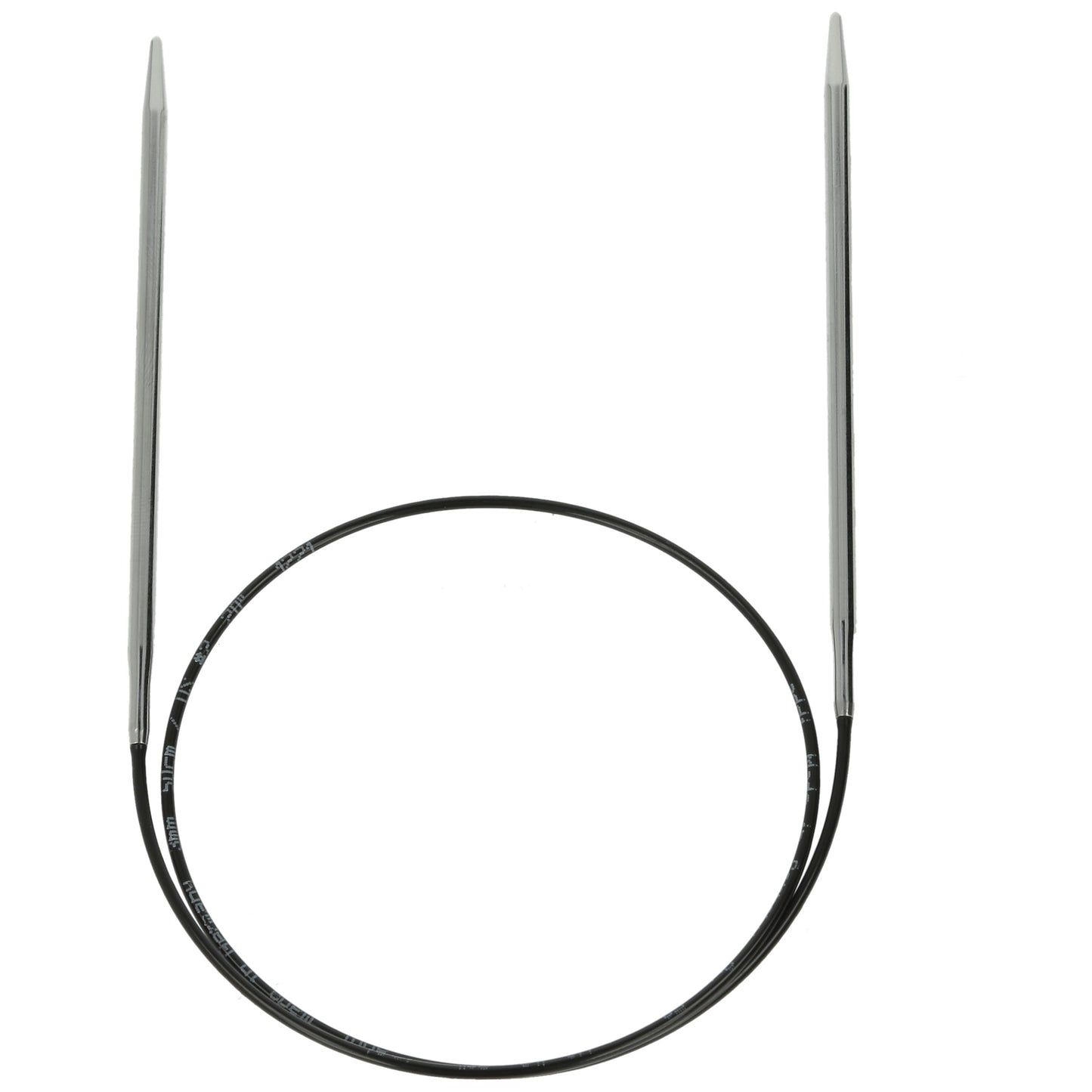 Aiguilles à tricoter circulaires en bronze blanc - Black Edition