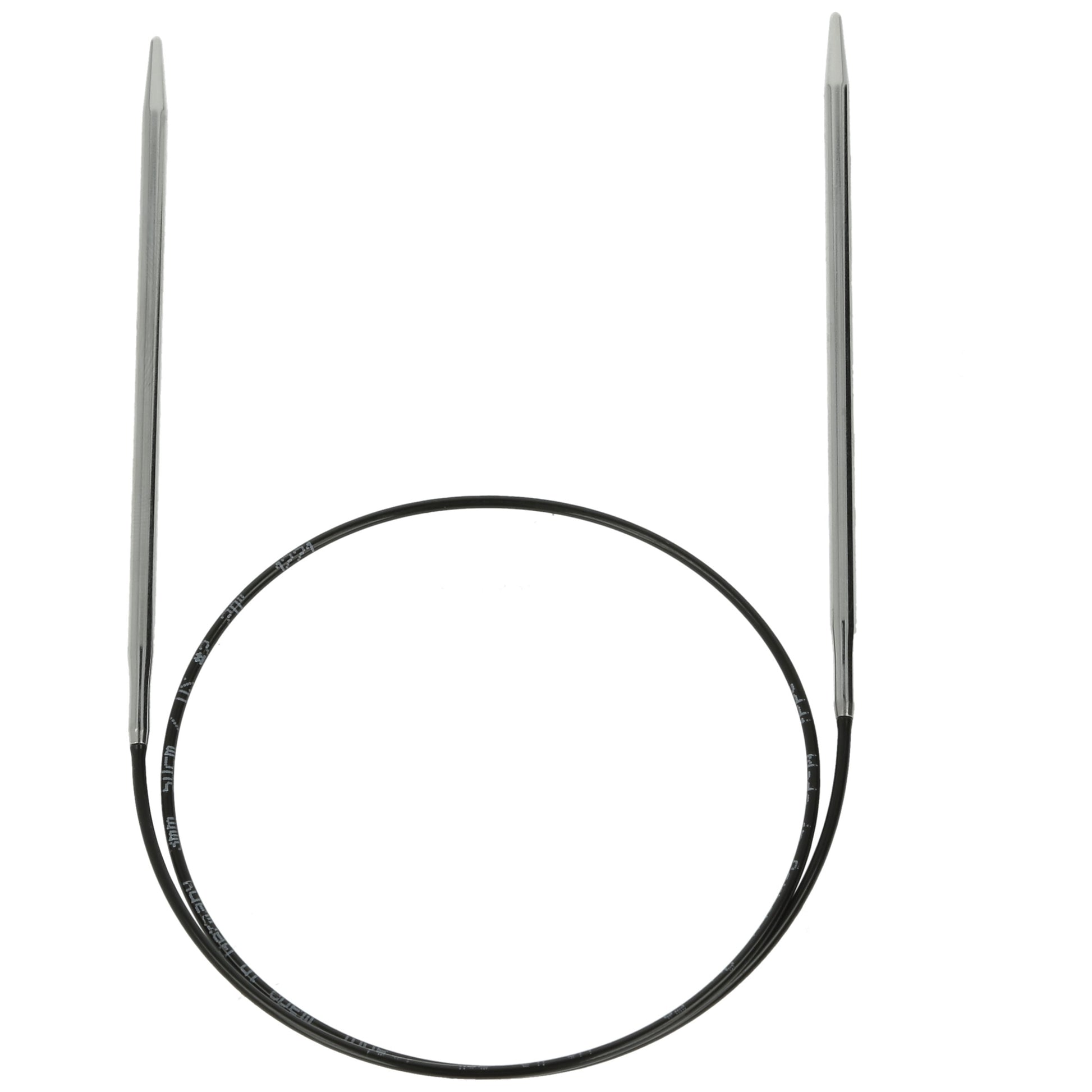 Aiguilles à tricoter circulaires en bronze blanc - Black Edition