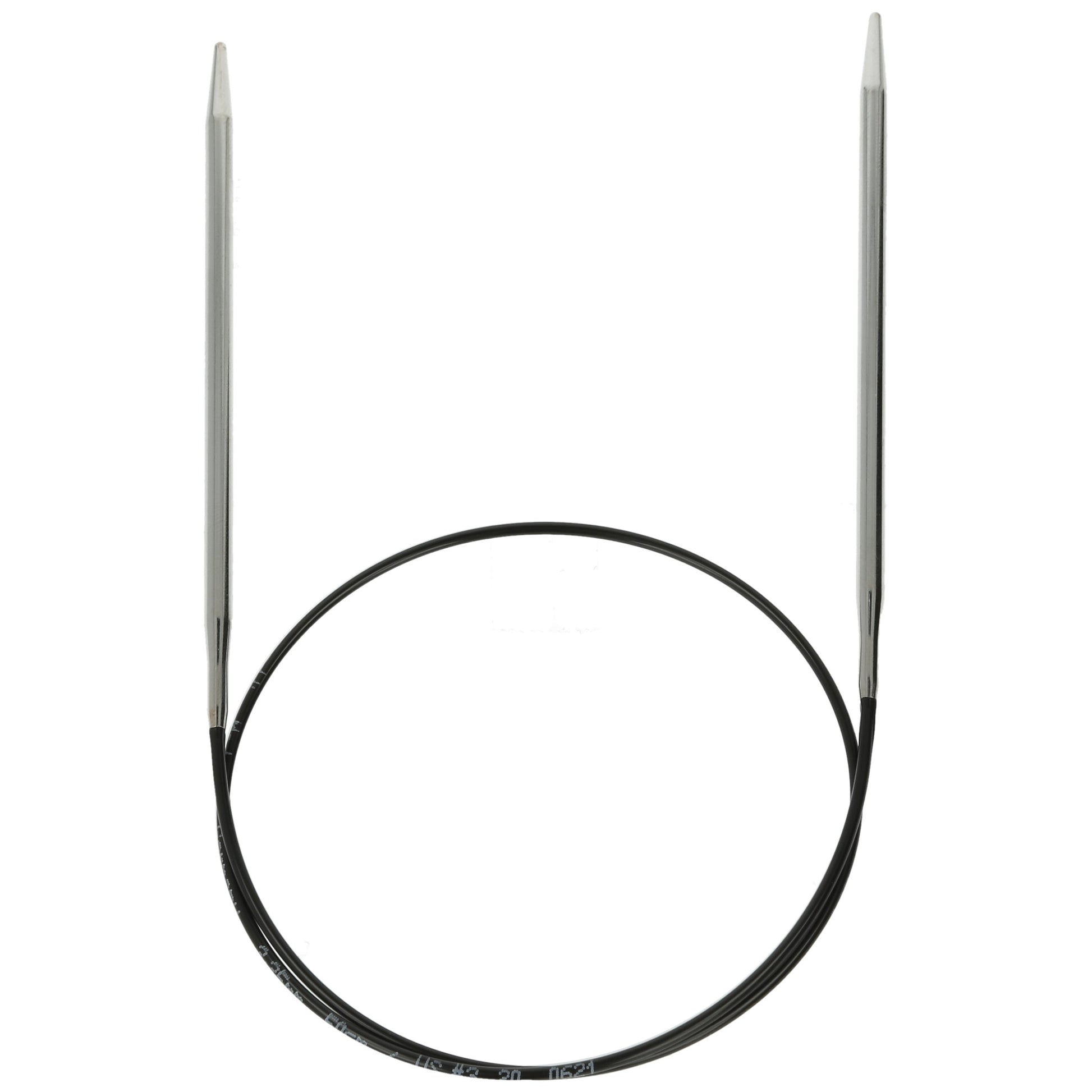 Aiguilles à tricoter circulaires en bronze blanc - Black Edition