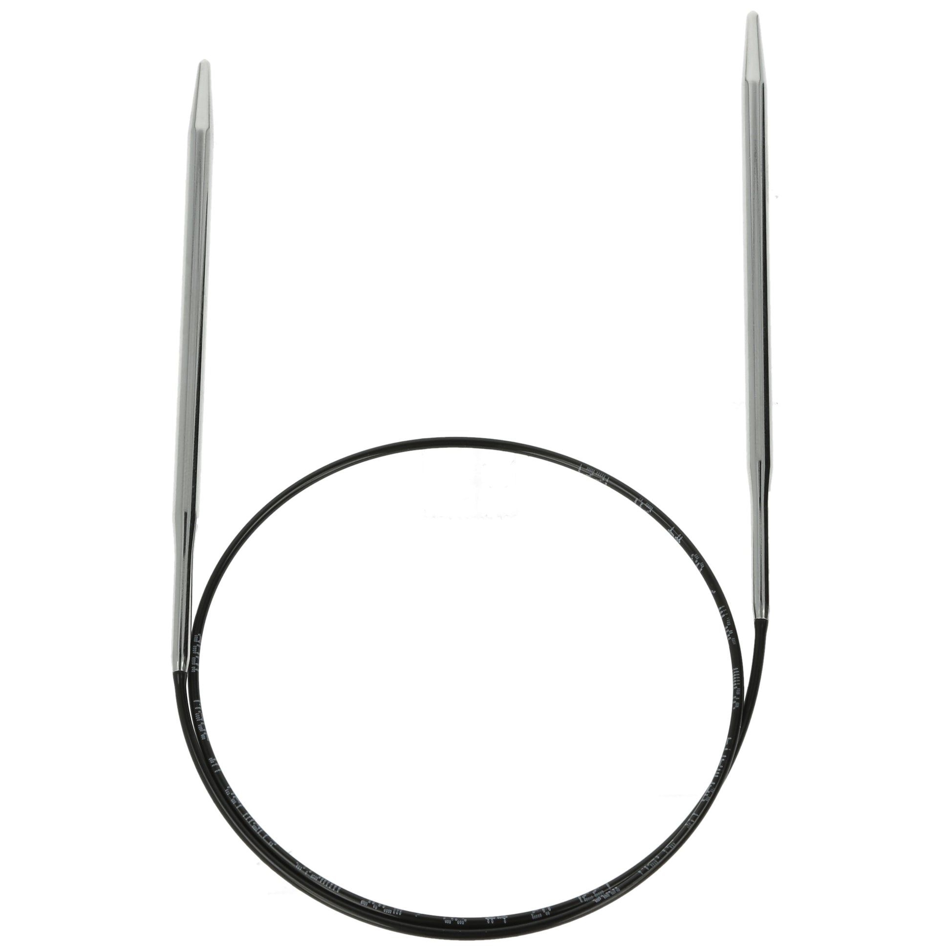 Aiguilles à tricoter circulaires en bronze blanc - Black Edition
