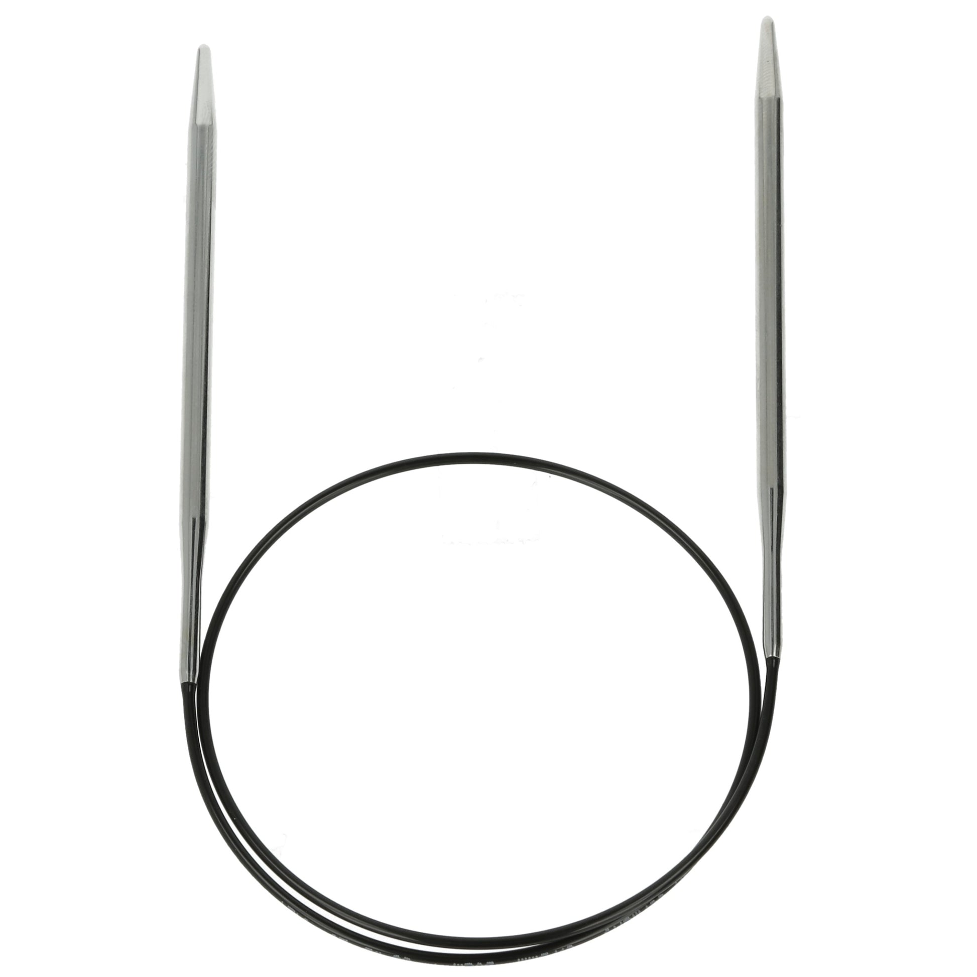 Aiguilles à tricoter circulaires en bronze blanc - Black Edition