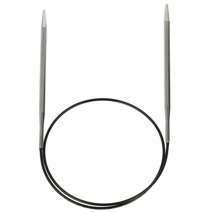 Aiguilles à tricoter circulaires en bronze blanc - Black Edition