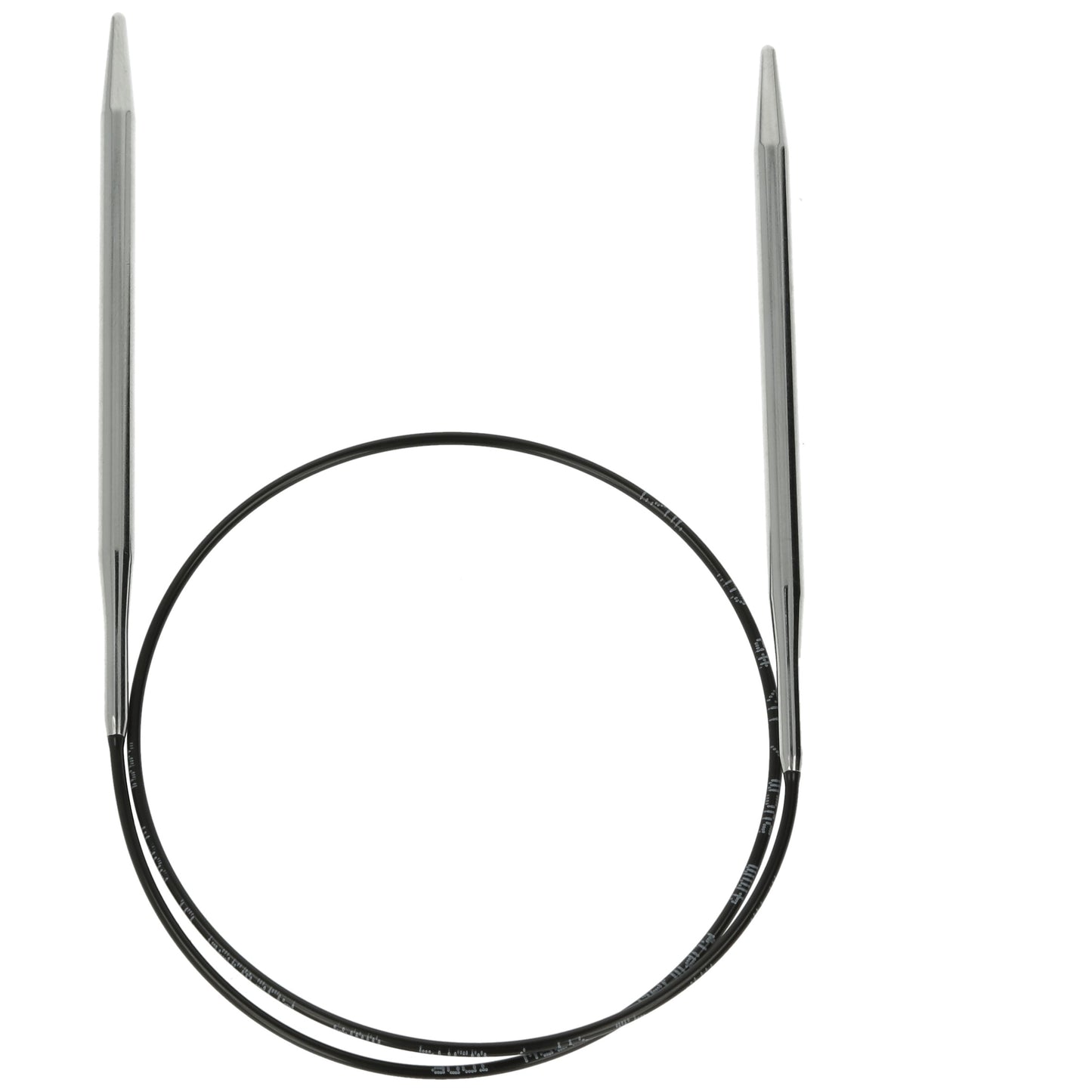Aiguilles à tricoter circulaires en bronze blanc - Black Edition