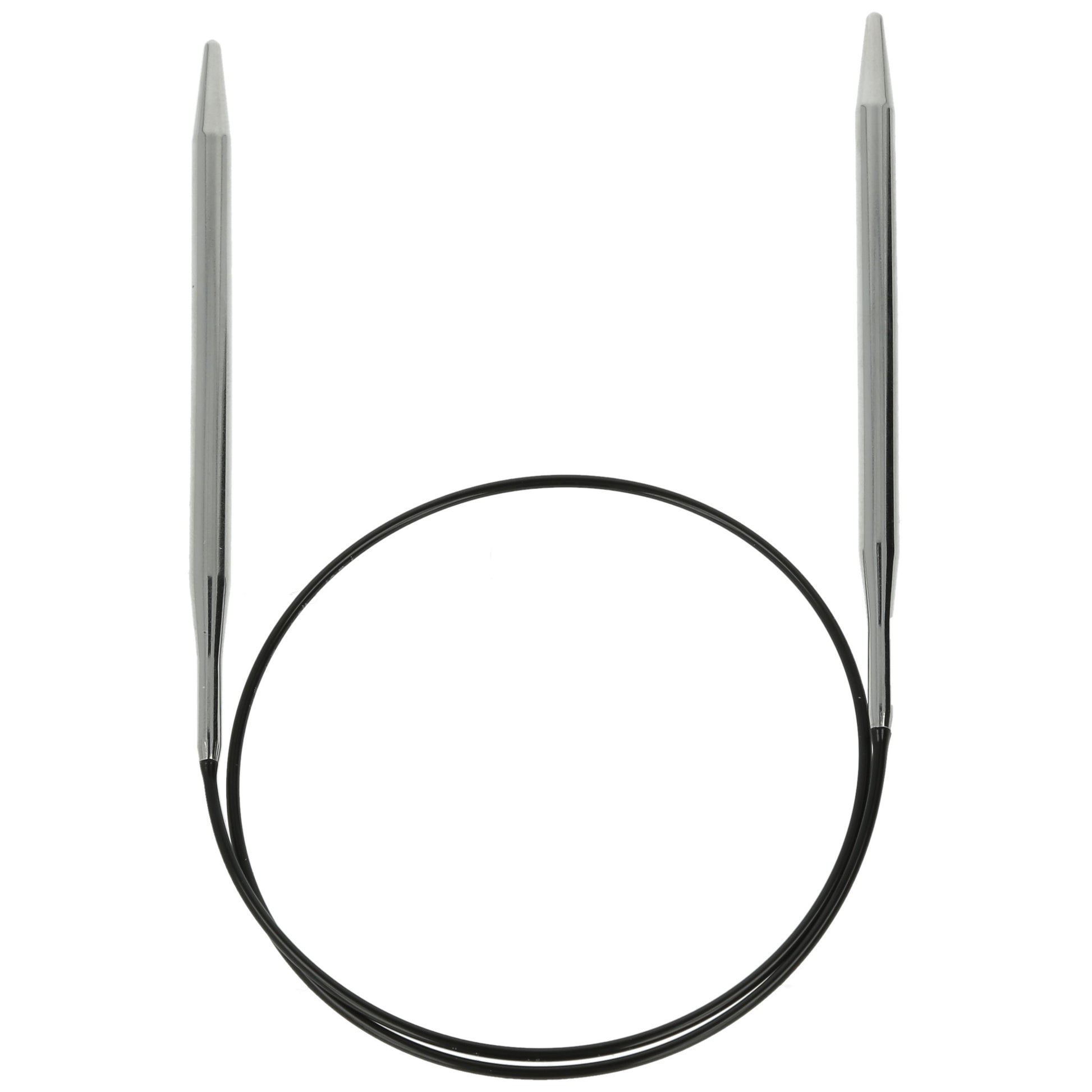 Aiguilles à tricoter circulaires en bronze blanc - Black Edition