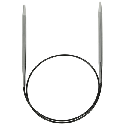 Aiguilles à tricoter circulaires en bronze blanc - Black Edition