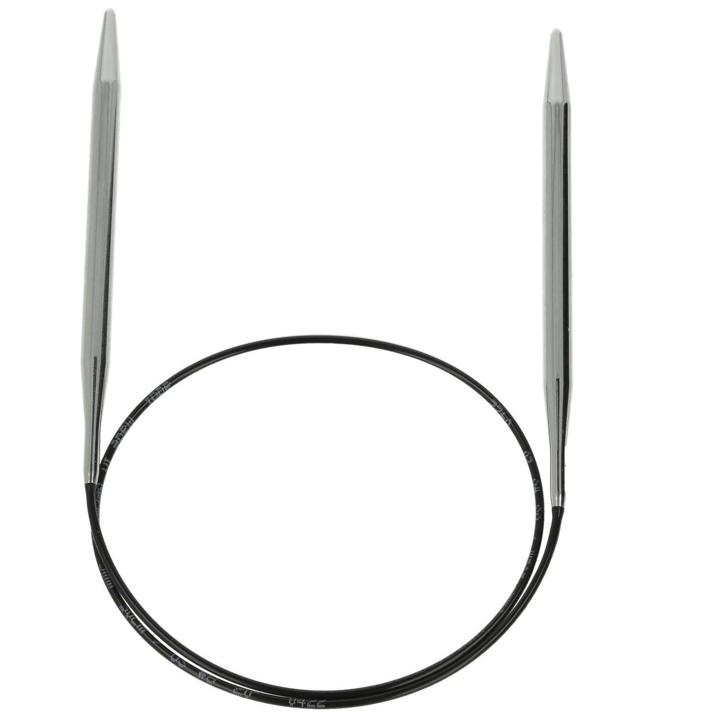 Aiguilles à tricoter circulaires en bronze blanc - Black Edition
