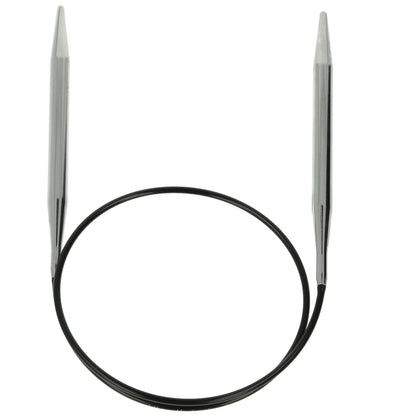 Aiguilles à tricoter circulaires en bronze blanc - Black Edition