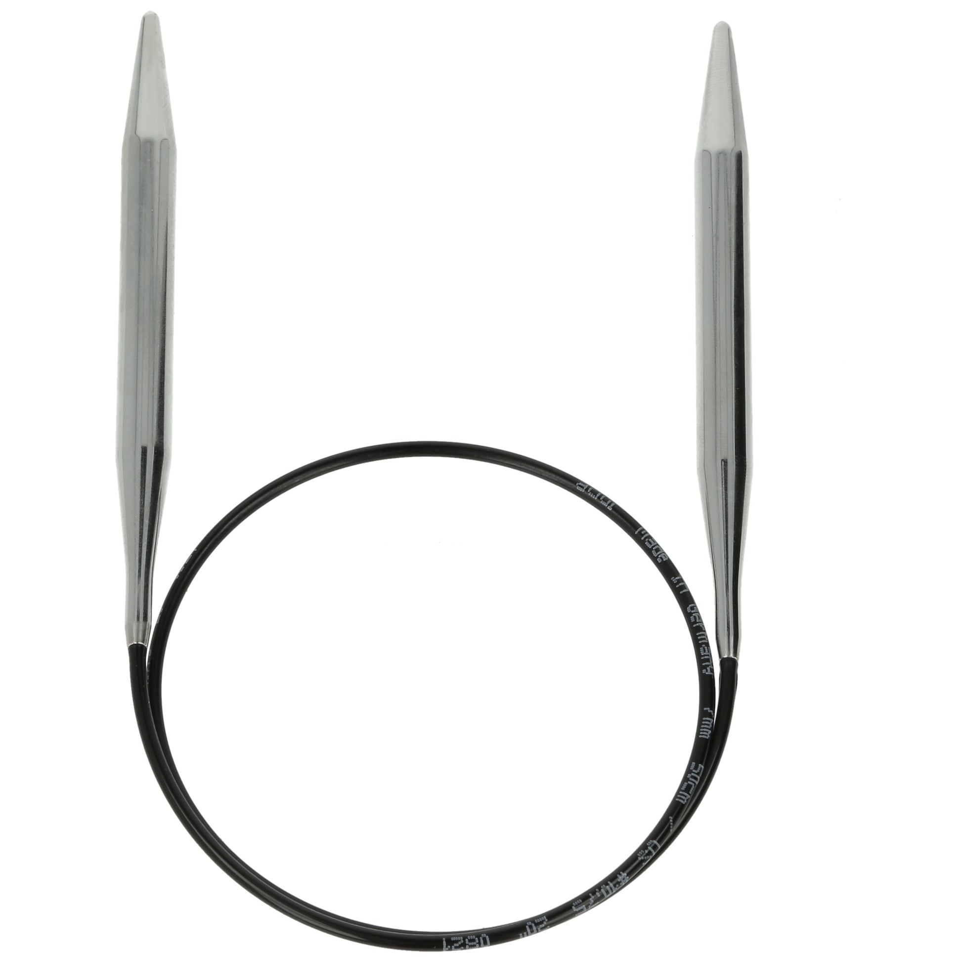 Aiguilles à tricoter circulaires en bronze blanc - Black Edition