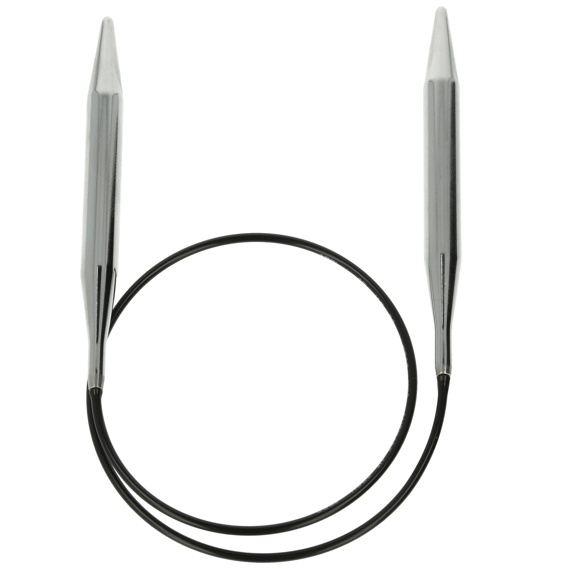 Aiguilles à tricoter circulaires en bronze blanc - Black Edition