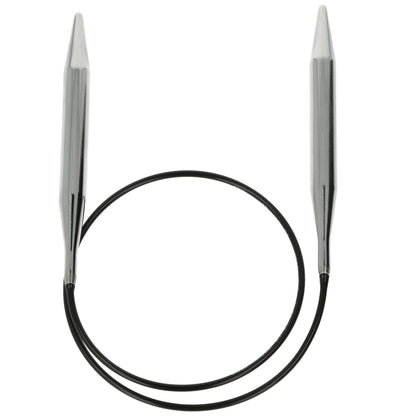 Aiguilles à tricoter circulaires en bronze blanc - Black Edition