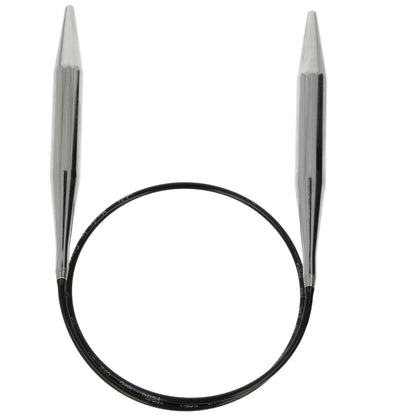 Aiguilles à tricoter circulaires en bronze blanc - Black Edition
