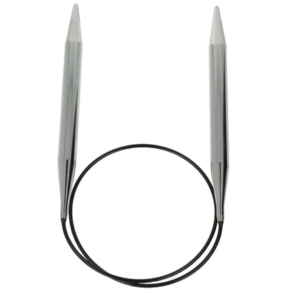Aiguilles à tricoter circulaires en bronze blanc - Black Edition