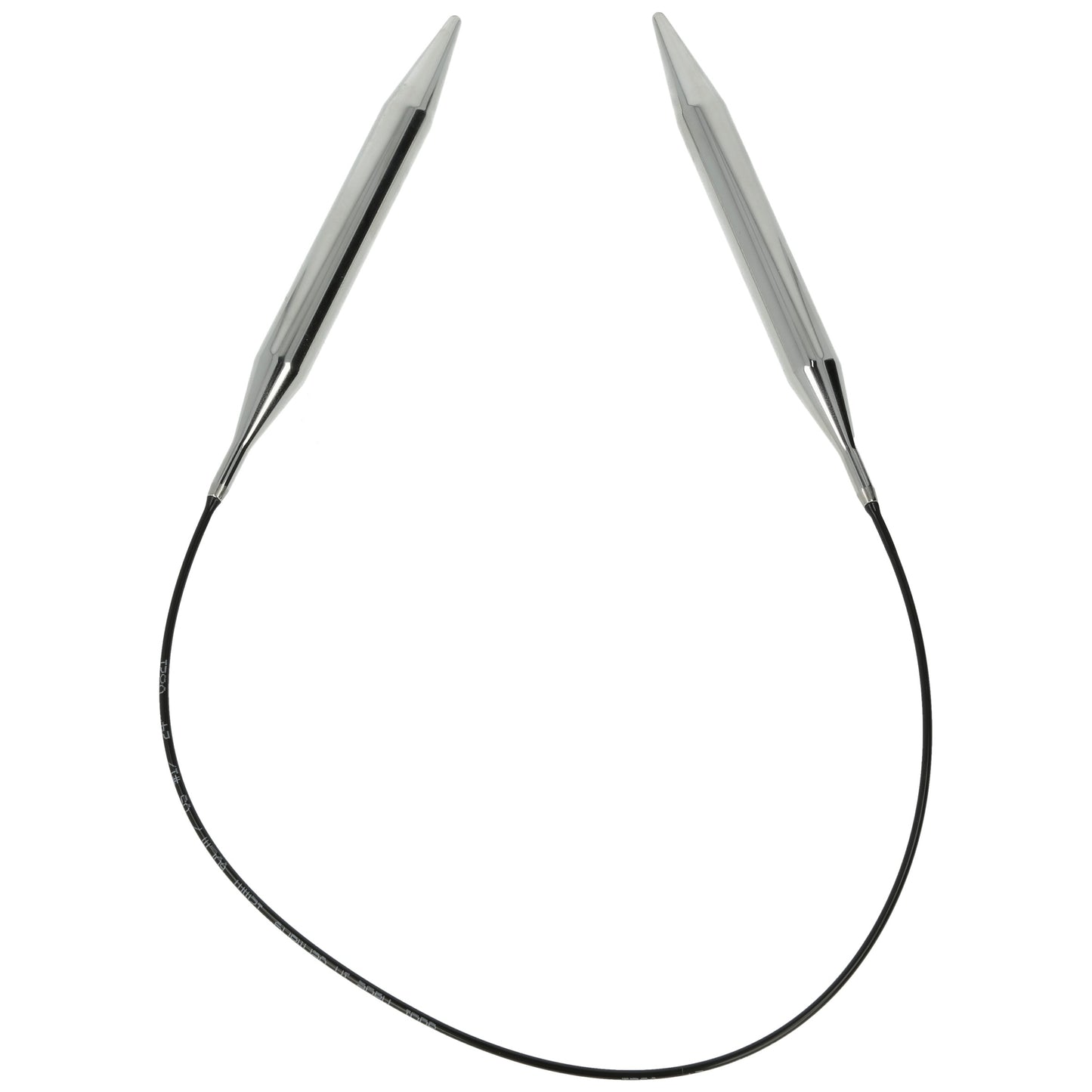 Aiguilles à tricoter circulaires en bronze blanc - Black Edition