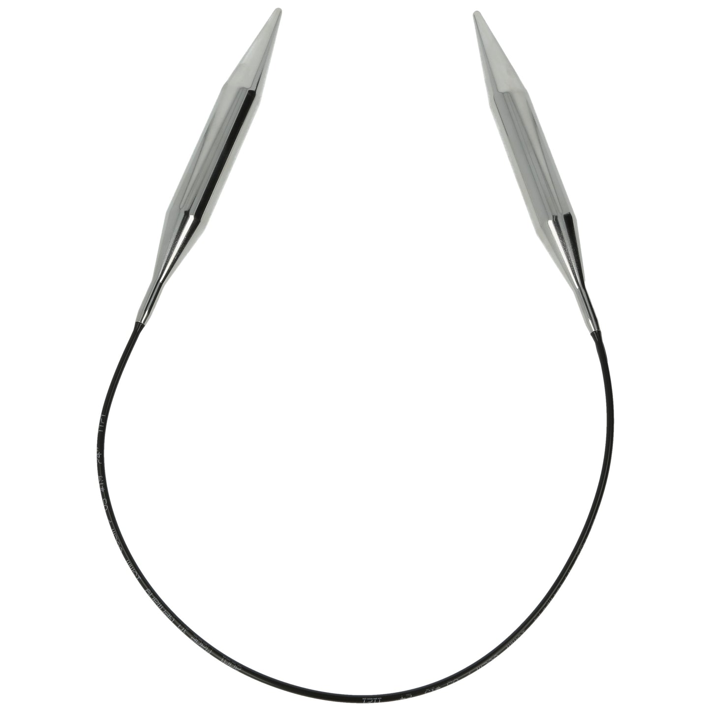 Aiguilles à tricoter circulaires en bronze blanc - Black Edition