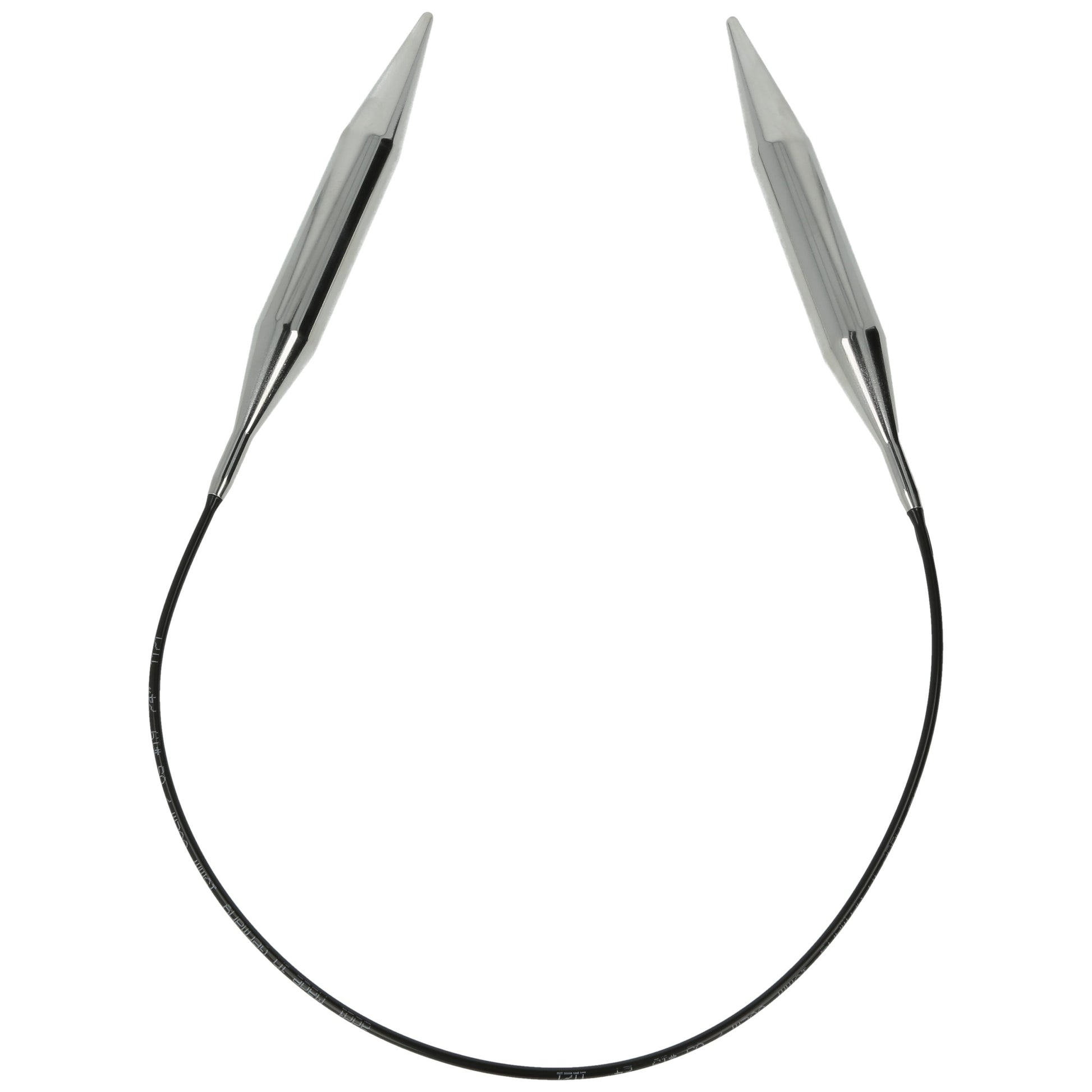 Aiguilles à tricoter circulaires en bronze blanc - Black Edition